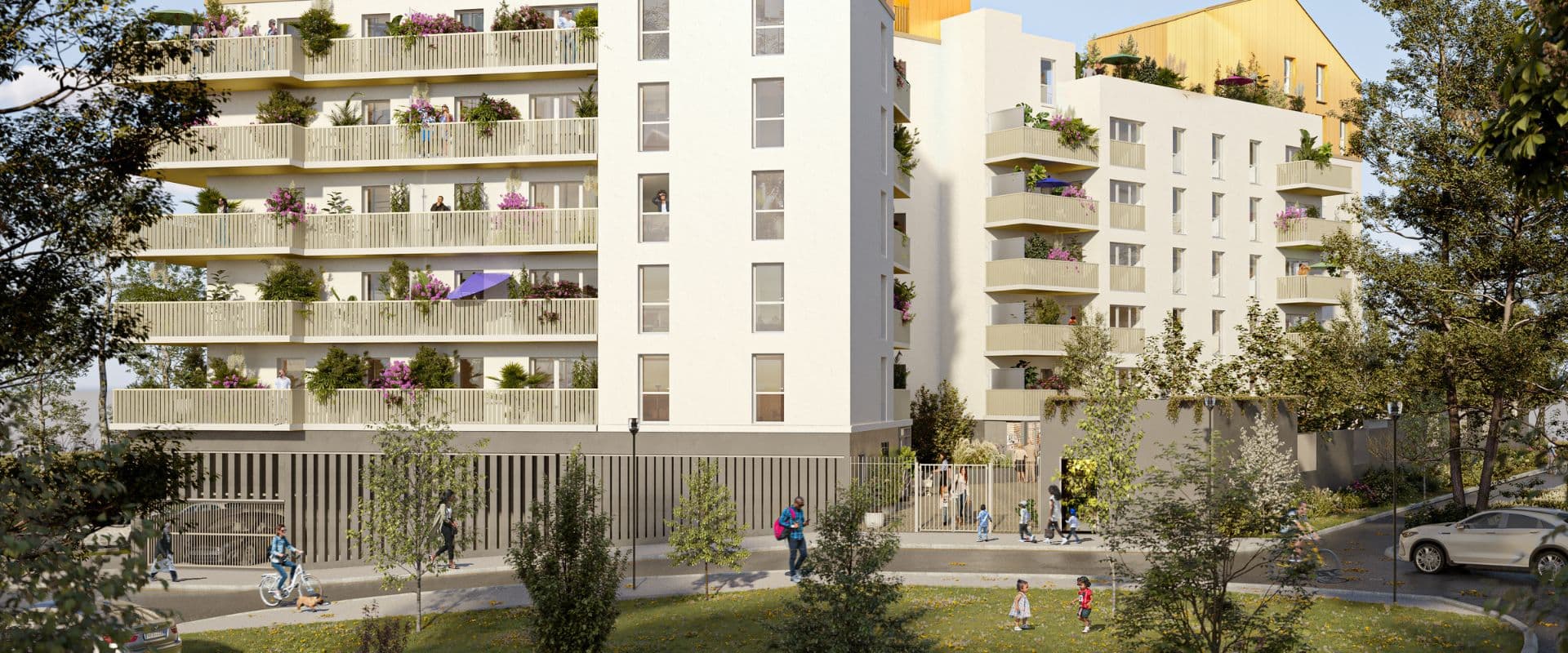 Cergy — Située à Cergy-Pontoise, cette résidence contemporaine propose des appartements spacieux, du deux au... — Miniature 3