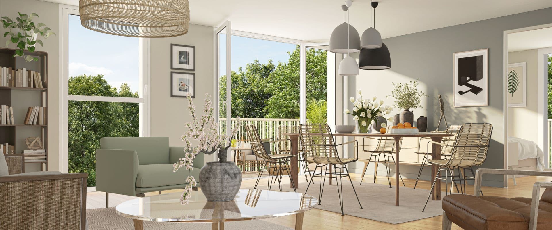 Cergy — Située à Cergy-Pontoise, cette résidence contemporaine propose des appartements spacieux, du deux au... — Miniature 4