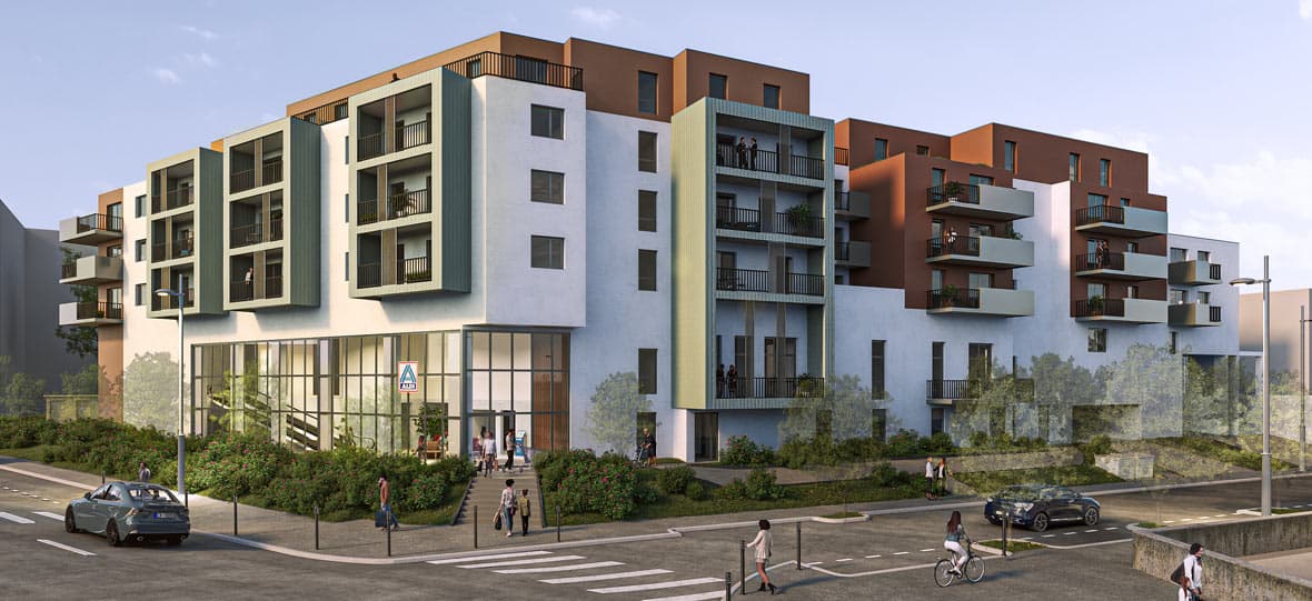 Clermont-Ferrand — Située dans un cadre paisible, cette nouvelle résidence propose des appartements contemporains allan... — Photo 1