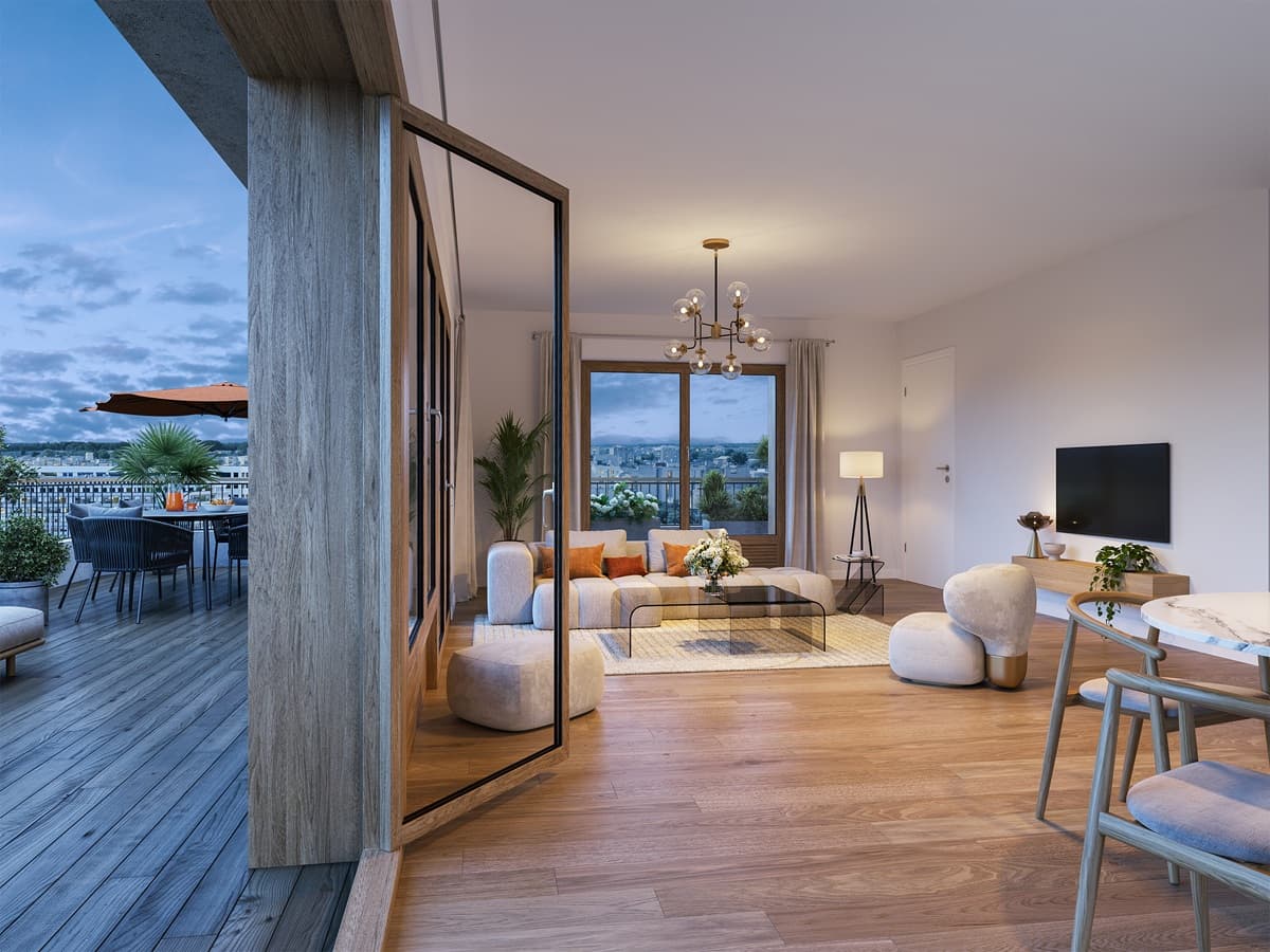 Lyon — Située au sein du quartier Confluence à Lyon, cette nouvelle résidence propose des appartements alla... — Miniature 2