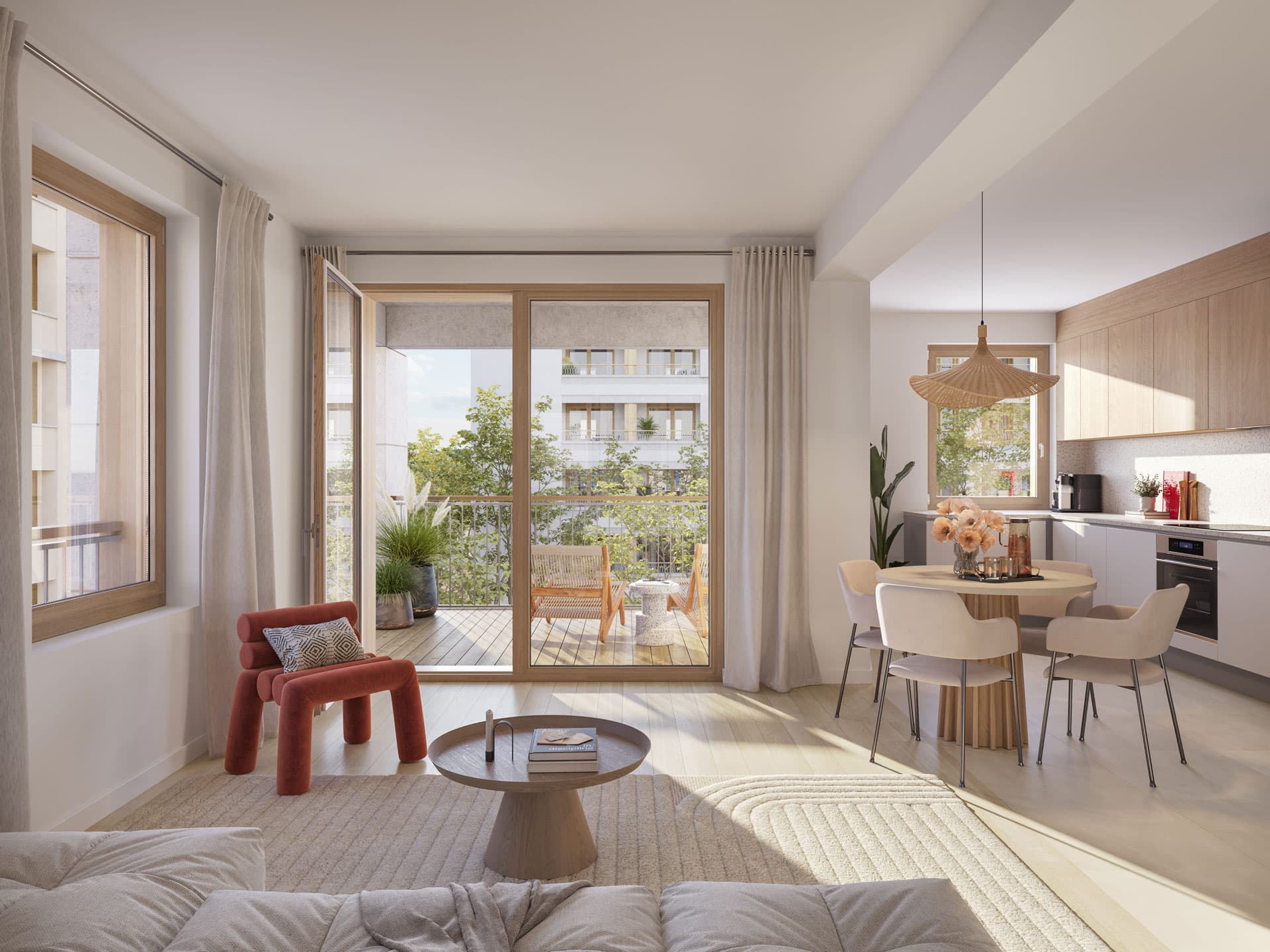 Lyon — Située au sein du quartier Confluence à Lyon, cette nouvelle résidence propose des appartements alla... — Miniature 5