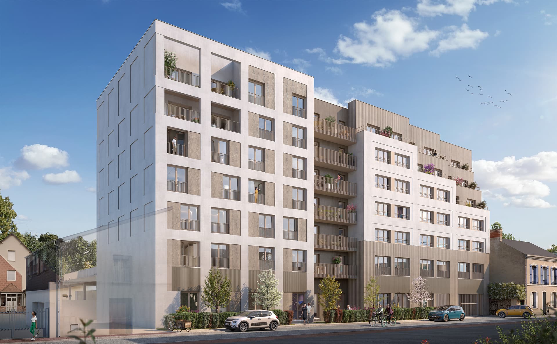 le Mans — Située au cœur du Mans, cette nouvelle résidence propose un cadre de vie intergénérationnel, pensé p... — Miniature 6