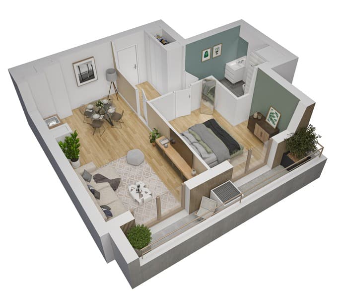 le Mans — Située au cœur du Mans, cette nouvelle résidence propose un cadre de vie intergénérationnel, pensé p... — Miniature 7