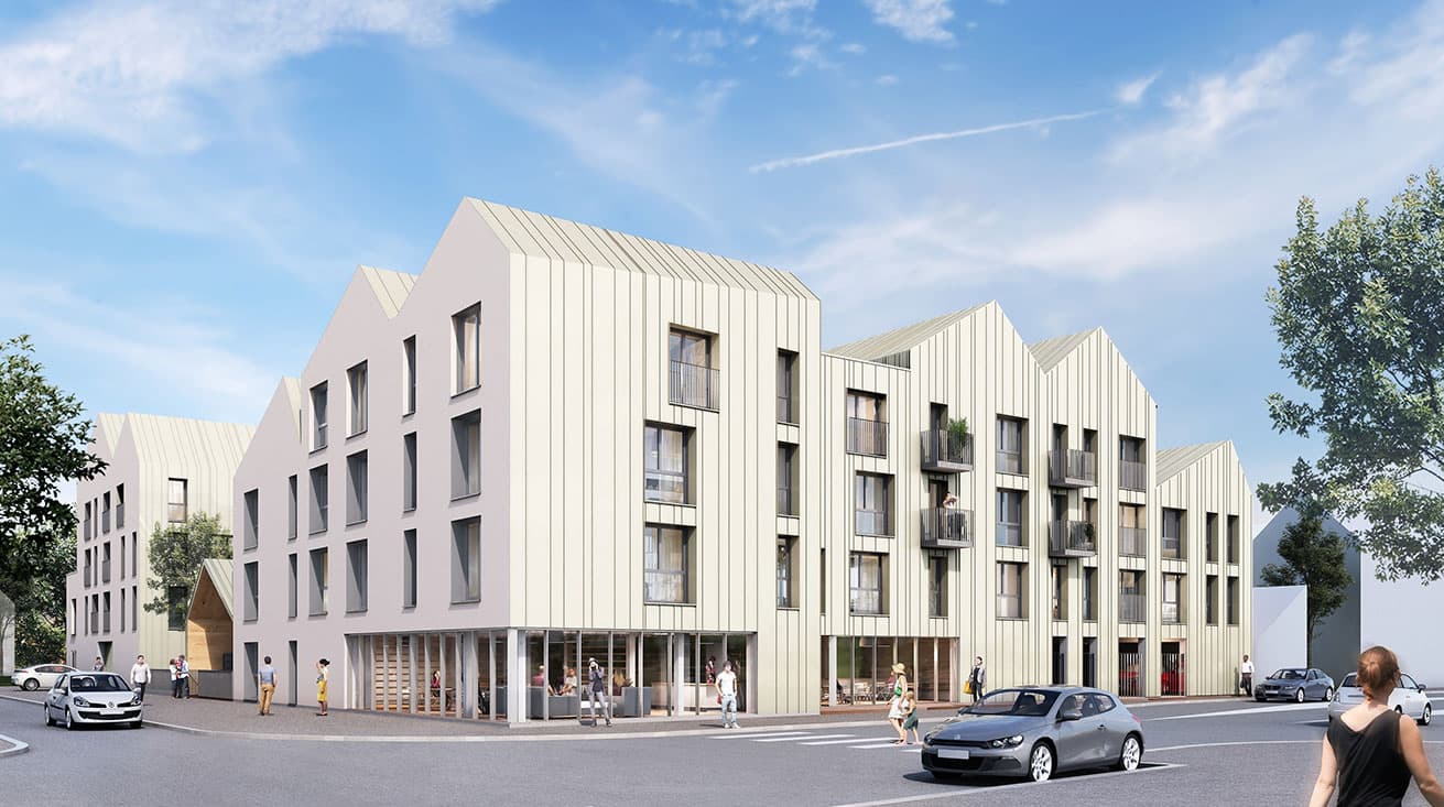 Louviers — Située à Louviers, cette résidence contemporaine récemment achevée propose une nouvelle conception d...