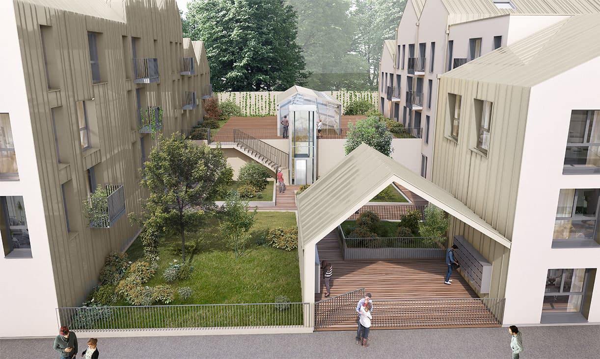 Louviers — Située à Louviers, cette résidence contemporaine récemment achevée propose une nouvelle conception d... — Miniature 3