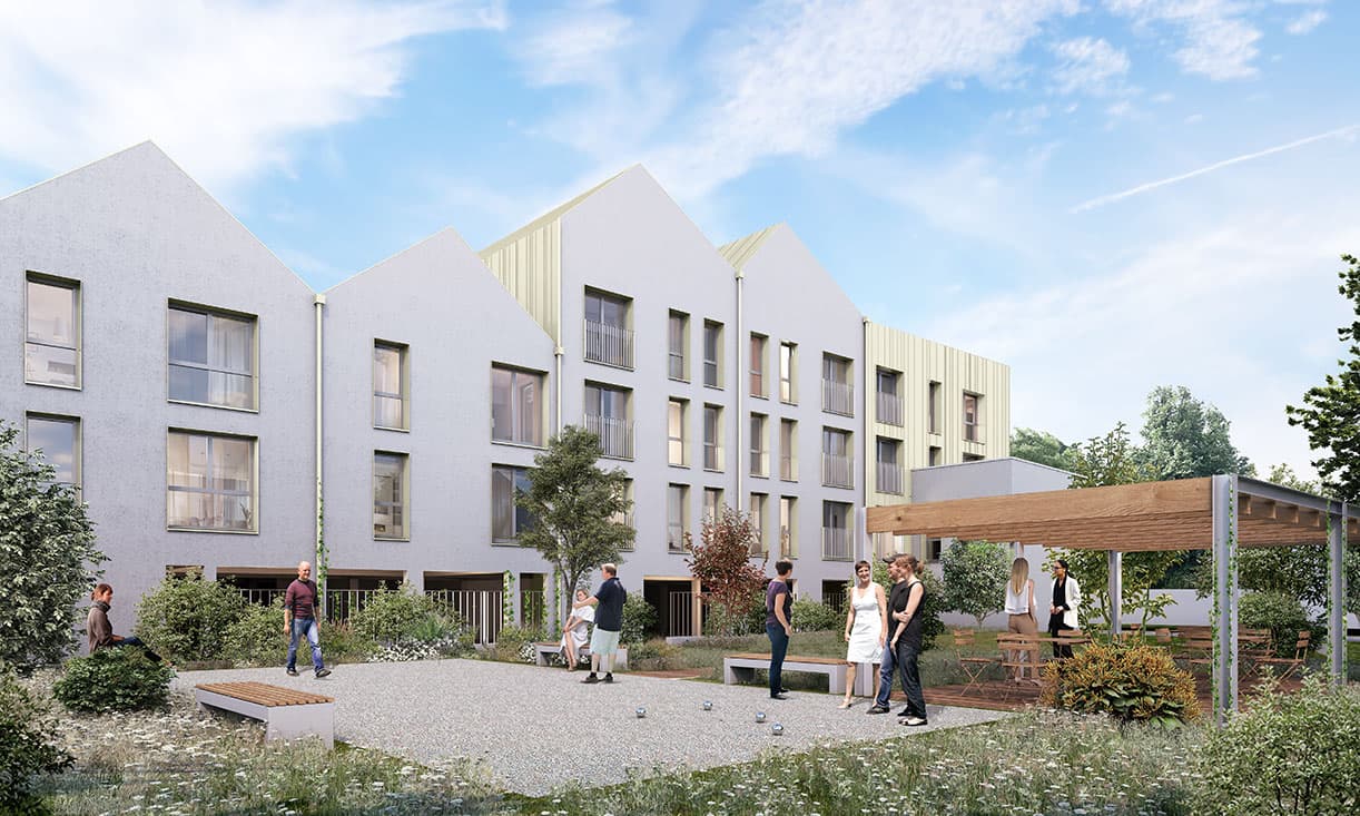 Louviers — Située à Louviers, cette résidence contemporaine récemment achevée propose une nouvelle conception d... — Miniature 4