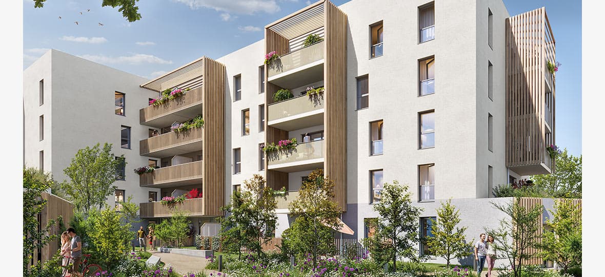la-Roche-sur-Yon — Située dans un environnement résidentiel, cette nouvelle réalisation propose des appartements contem... — Photo 1