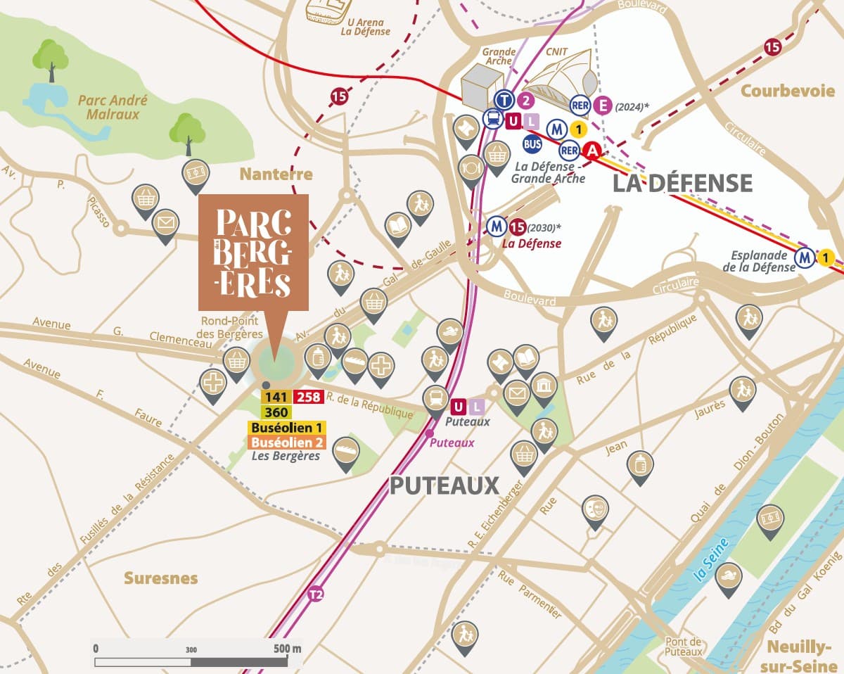 Puteaux — Située au sein de l’EcoQuartier des Bergères à Puteaux, cette nouvelle résidence propose une sélecti... — Miniature 7