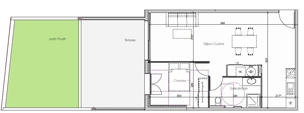 Calvi — Située dans un environnement résidentiel agréable, cette nouvelle réalisation propose des appartemen... — Miniature 7