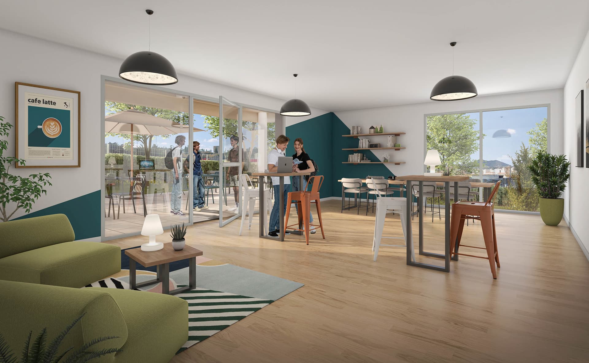 Ales — Située à quelques minutes à pied de l’École des Mines d’Alès, cette nouvelle résidence propose un en... — Miniature 3