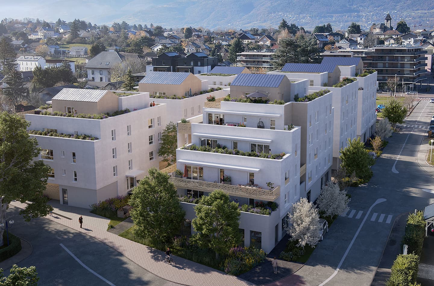 Challes-les-Eaux — Au cœur de Challes-les-Eaux, un nouveau projet résidentiel propose un cadre de vie moderne et apaisa... — Miniature 5