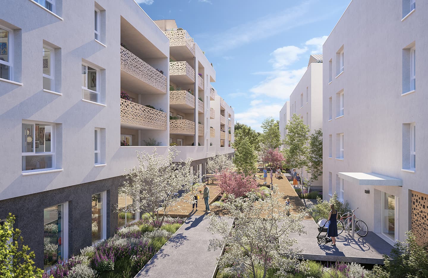 Challes-les-Eaux — Au cœur de Challes-les-Eaux, un nouveau projet résidentiel propose un cadre de vie moderne et apaisa... — Miniature 6