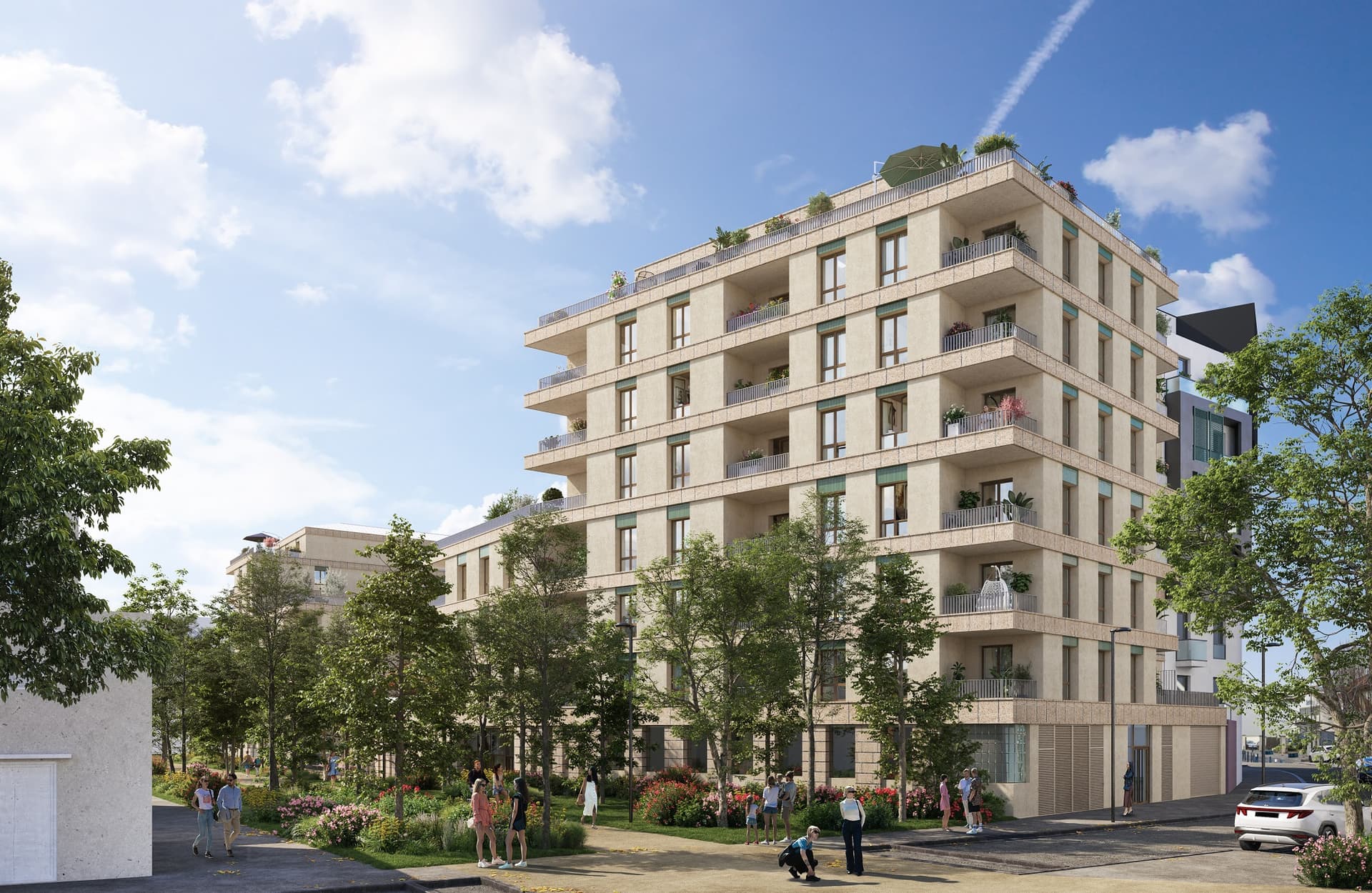 Aubervilliers — Située à Aubervilliers, à proximité immédiate du parc Eli Lotar, cette résidence propose une sélecti... — Photo 1
