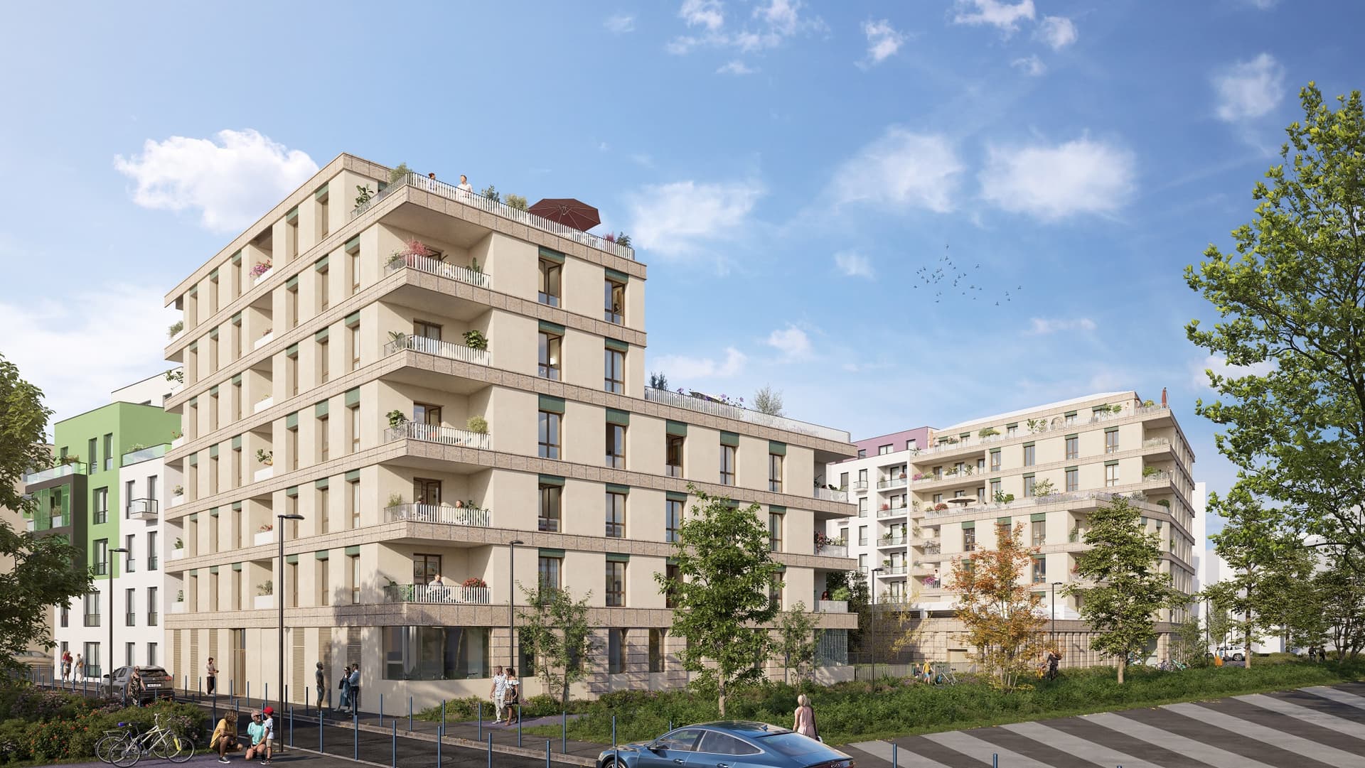 Aubervilliers — Située à Aubervilliers, à proximité immédiate du parc Eli Lotar, cette résidence propose une sélecti... — Miniature 2