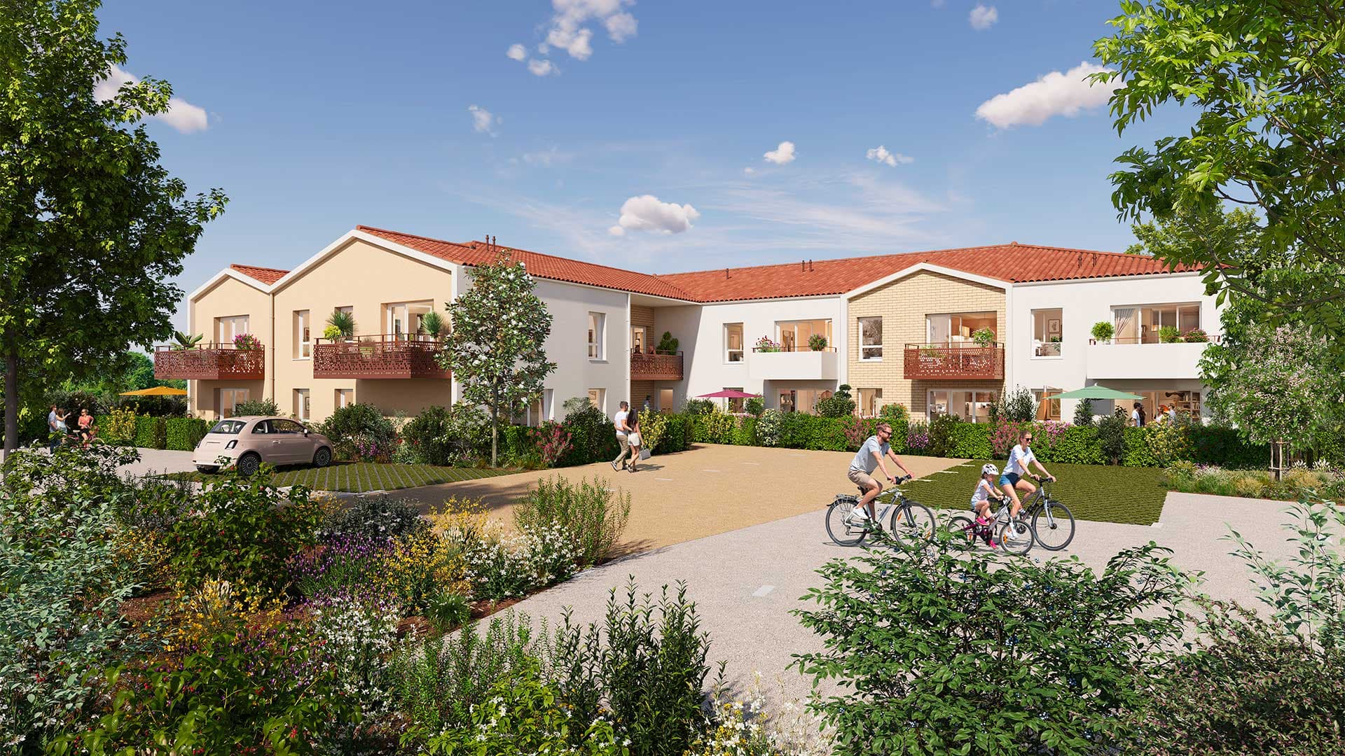 Challans — Au cœur de Challans, cette résidence à l’architecture inspirée du patrimoine vendéen s’intègre harmo... — Miniature 3