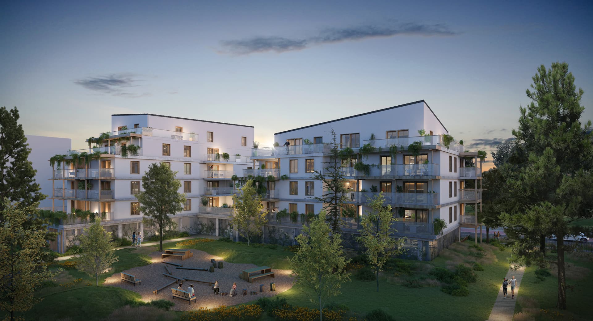 Angers — Au cœur du quartier Belle-Beille, en plein renouveau, une nouvelle résidence s’intègre harmonieuseme... — Photo 1