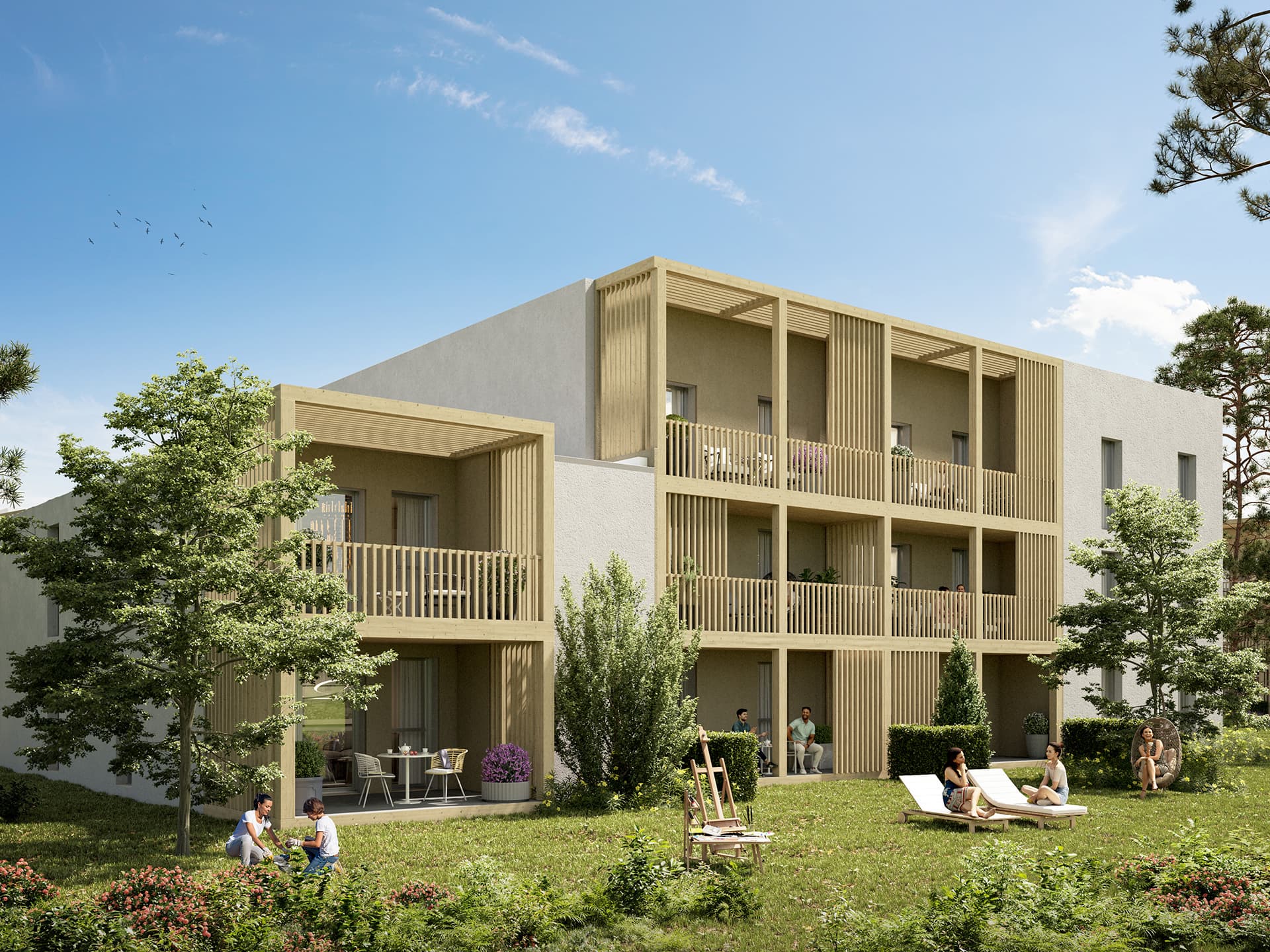 Nantes — Située au cœur d’un environnement naturel, à proximité des rives de l’Erdre, cette résidence s’intèg... — Miniature 12