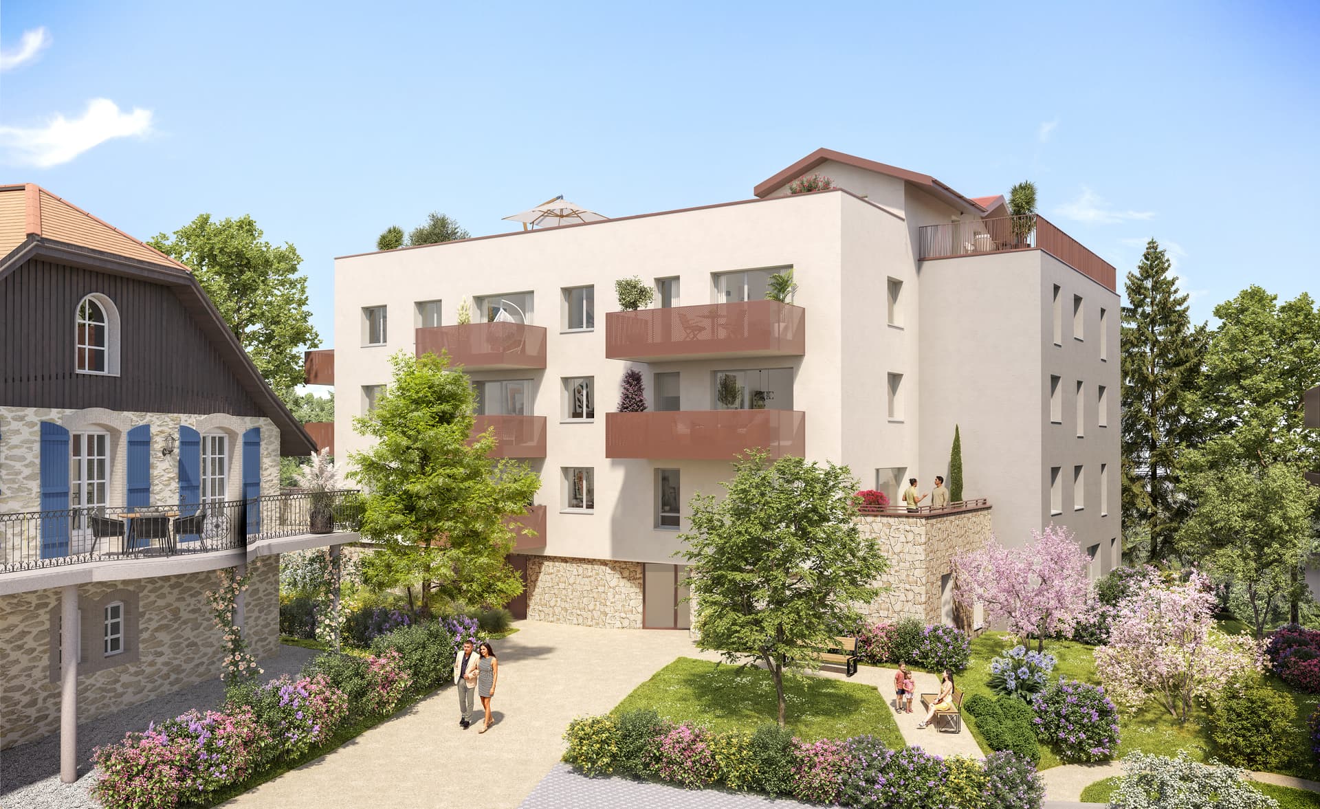 la Roche sur Foron — Située au cœur de la Haute-Savoie, entre les montagnes alpines et le lac Léman, cette résidence cont... — Miniature 4