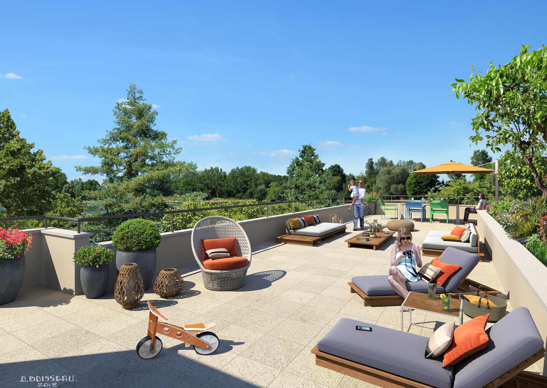 Orleans — Située au sud d’Orléans, cette nouvelle résidence prend place dans un environnement paisible et verd... — Miniature 9