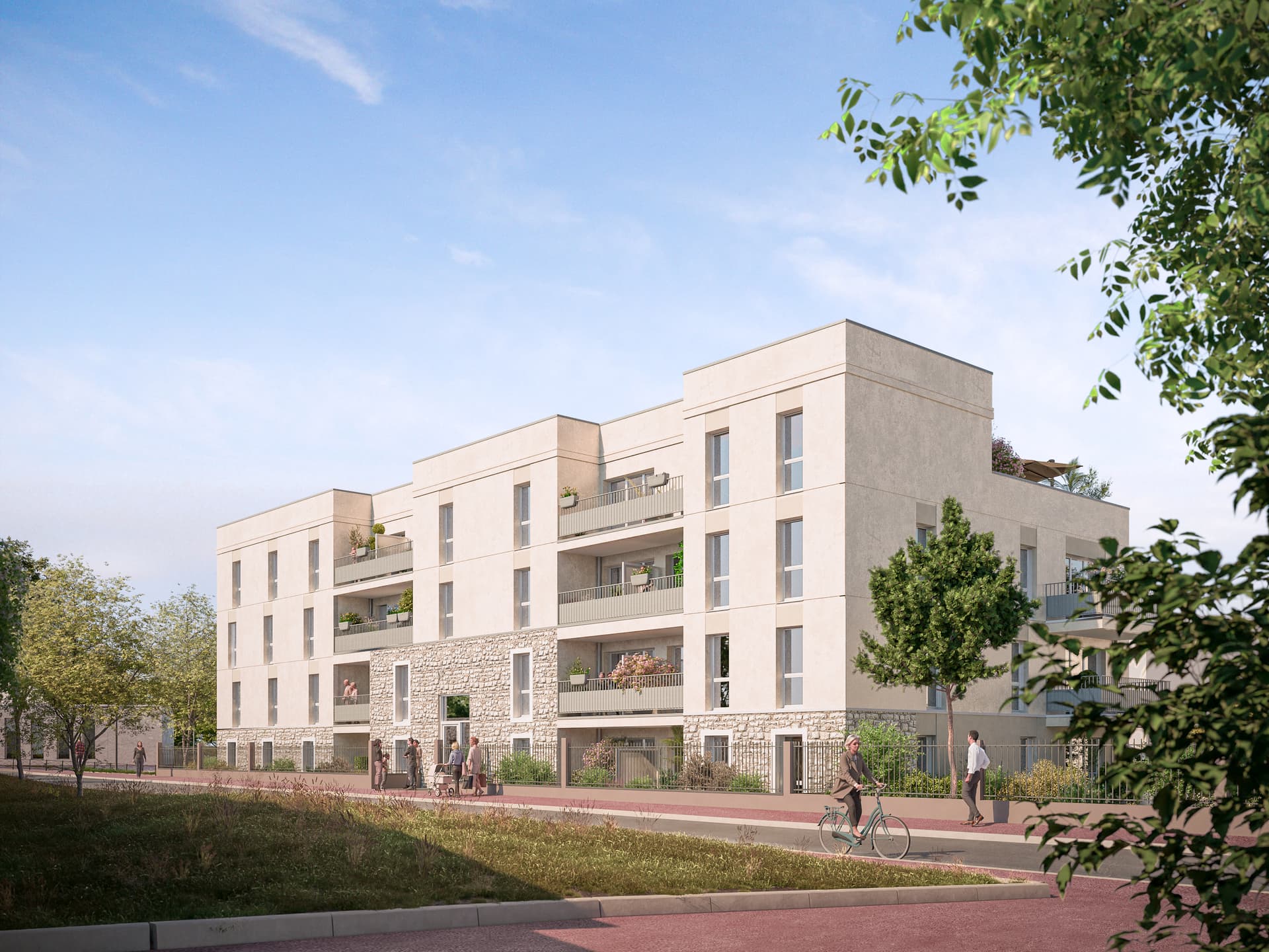 Saint-Cyr-L'école — Située à Saint-Cyr-l’École, cette résidence contemporaine s’insère harmonieusement dans un environne...