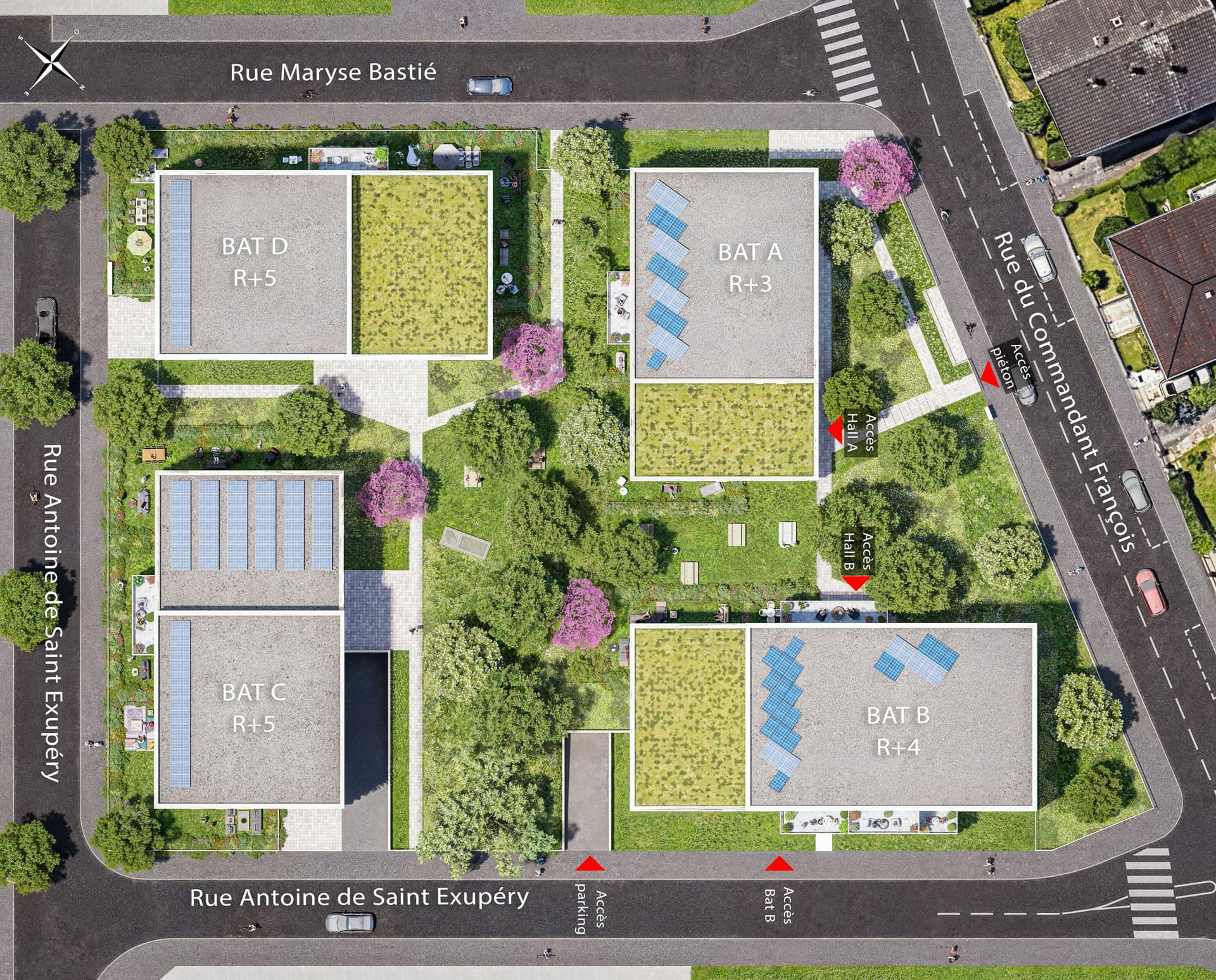 Strasbourg — Située dans le quartier Neuhof à Strasbourg, cette résidence se développe au sein d’un secteur en pl... — Miniature 4