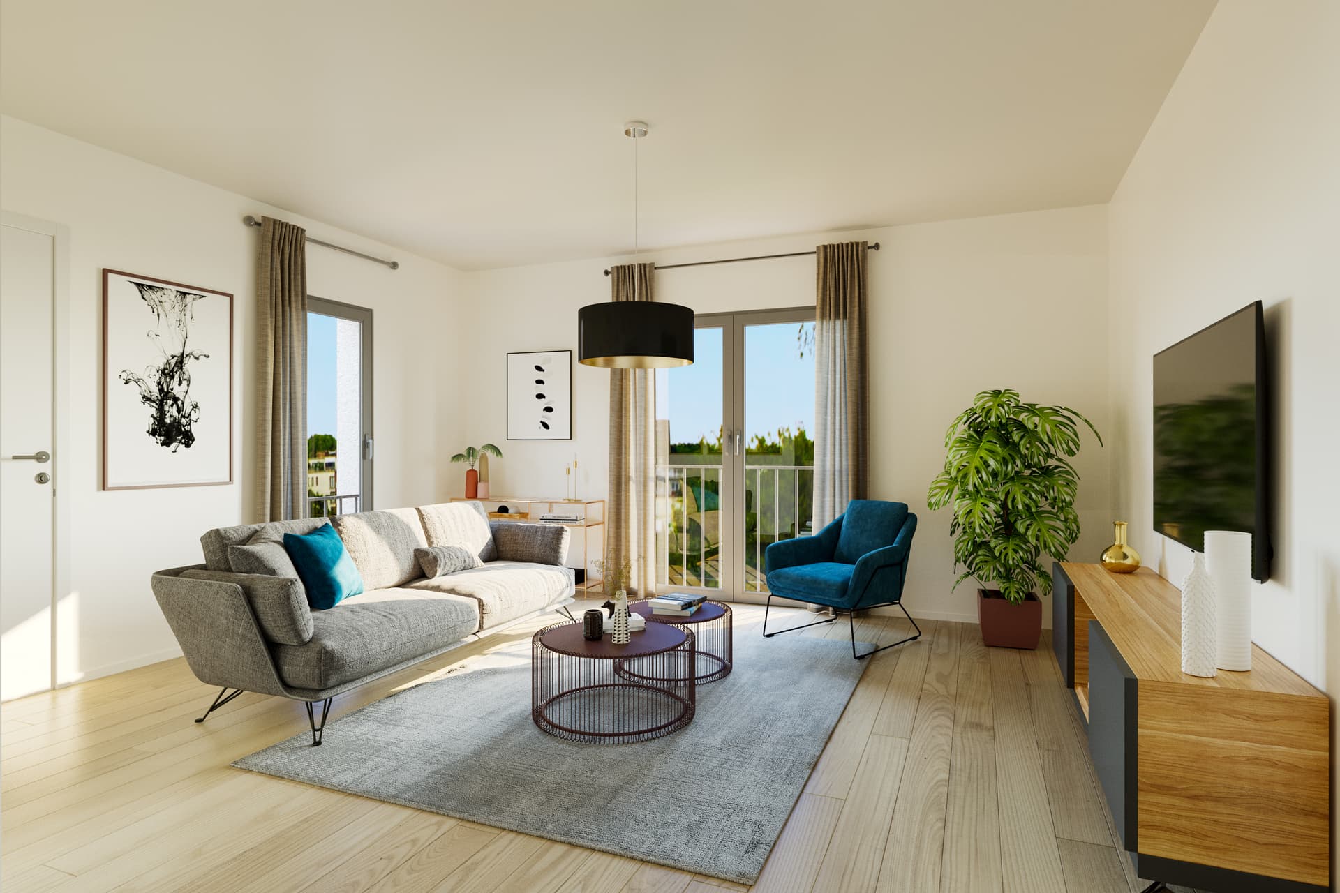 Biganos — Implantée à Biganos, au cœur du Bassin d’Arcachon, cette résidence s’intègre harmonieusement dans un... — Miniature 3