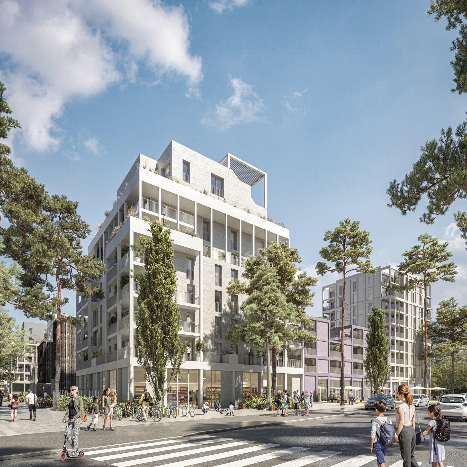 Bordeaux — Située sur les berges du quartier Bordeaux Lac, cette nouvelle résidence s’intègre harmonieusement à... — Miniature 8