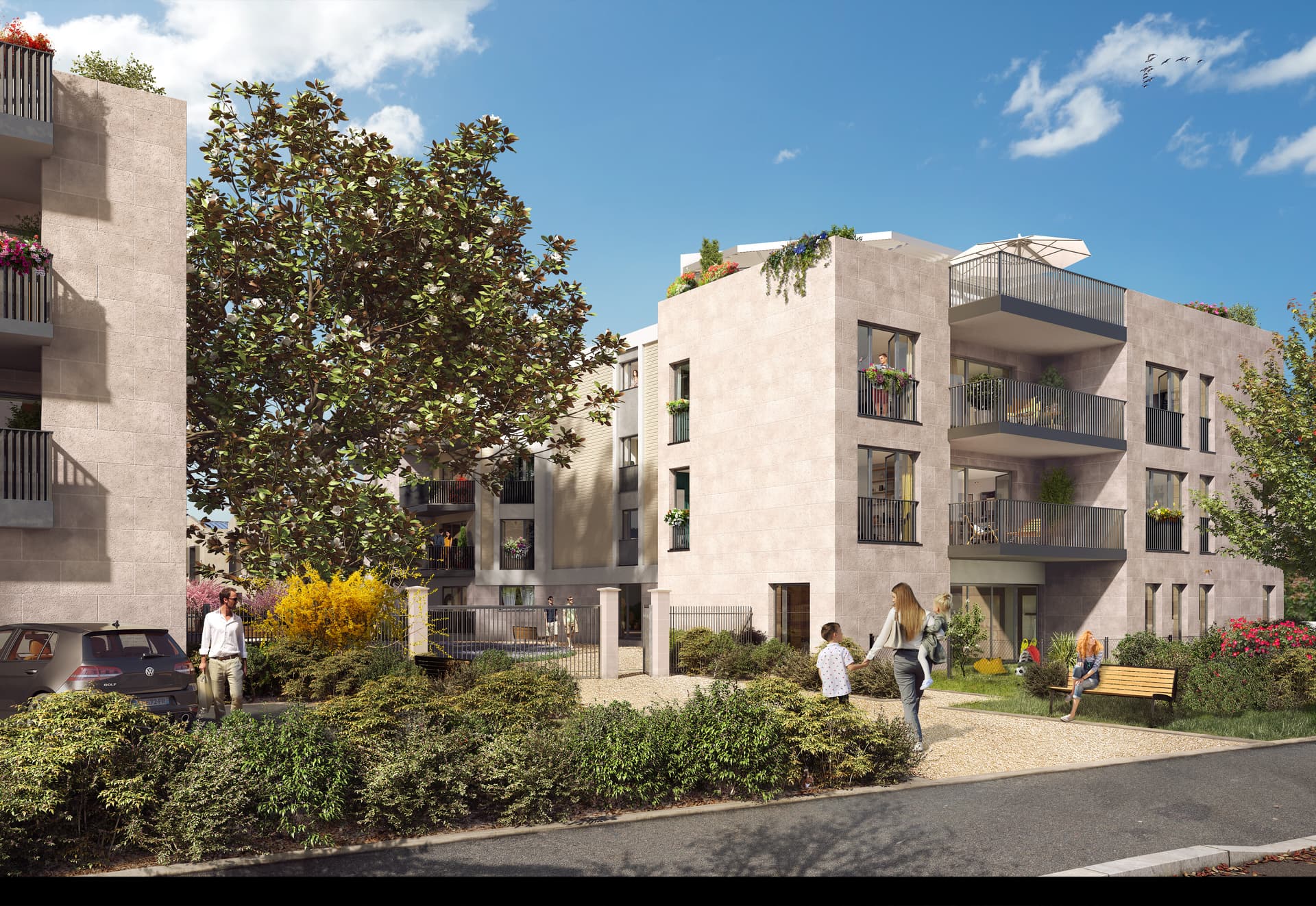 Mérignac — Située à Mérignac, cette résidence se distingue par une architecture contemporaine valorisée par l’u... — Miniature 3