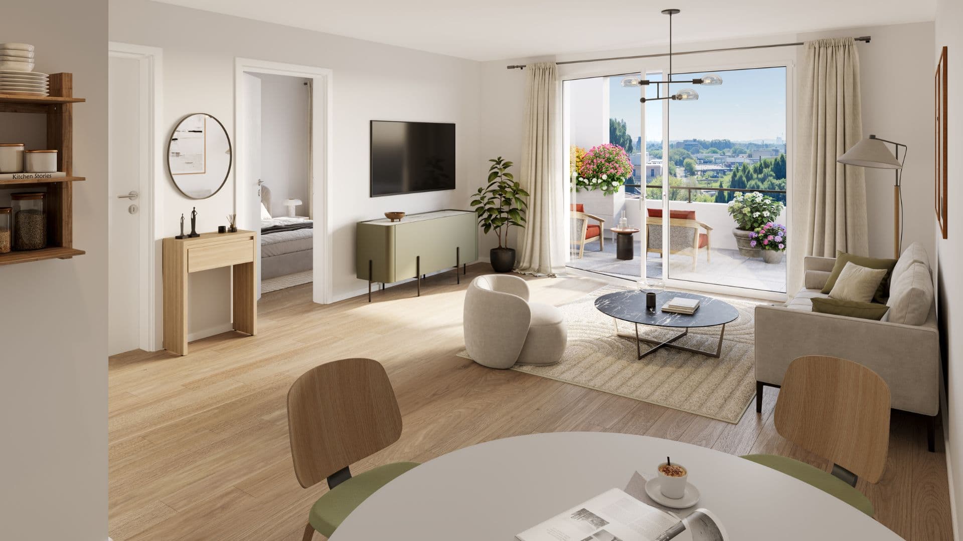 Huningue — Située au cœur d’une agglomération trinationale, cette nouvelle réalisation bénéficie d’un emplaceme... — Miniature 4