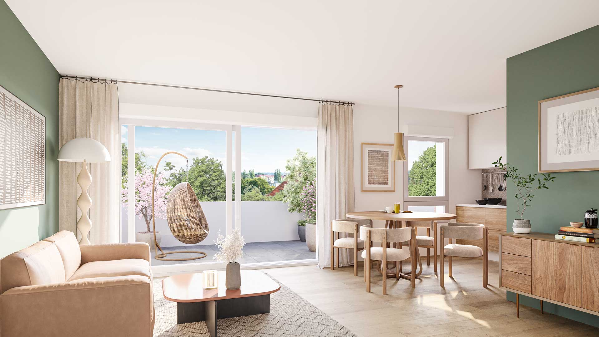 Huningue — Située au cœur d’une agglomération trinationale, cette nouvelle réalisation bénéficie d’un emplaceme... — Miniature 8