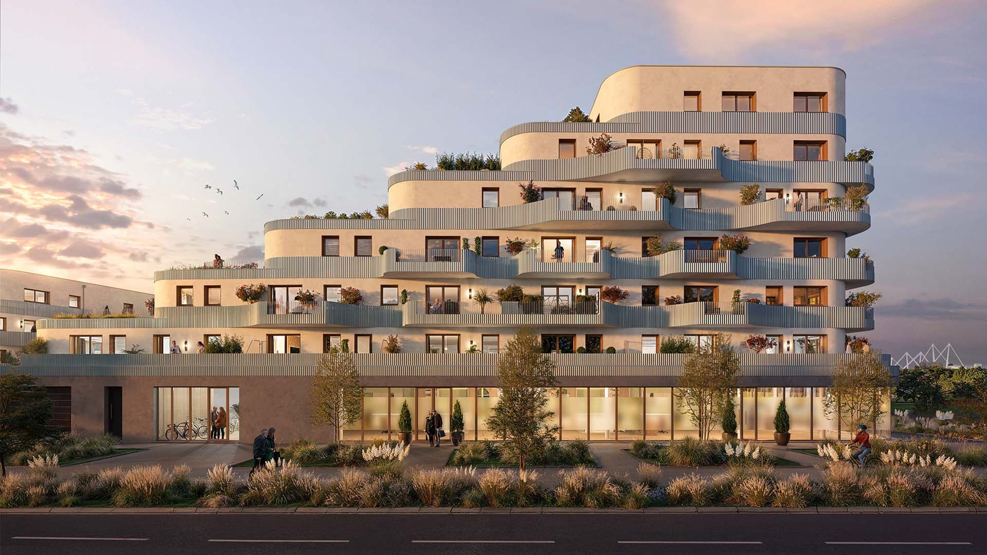 Dunkerque — À quelques pas de la plage de Malo-les-Bains, ce programme résidentiel se distingue par son architec... — Miniature 2