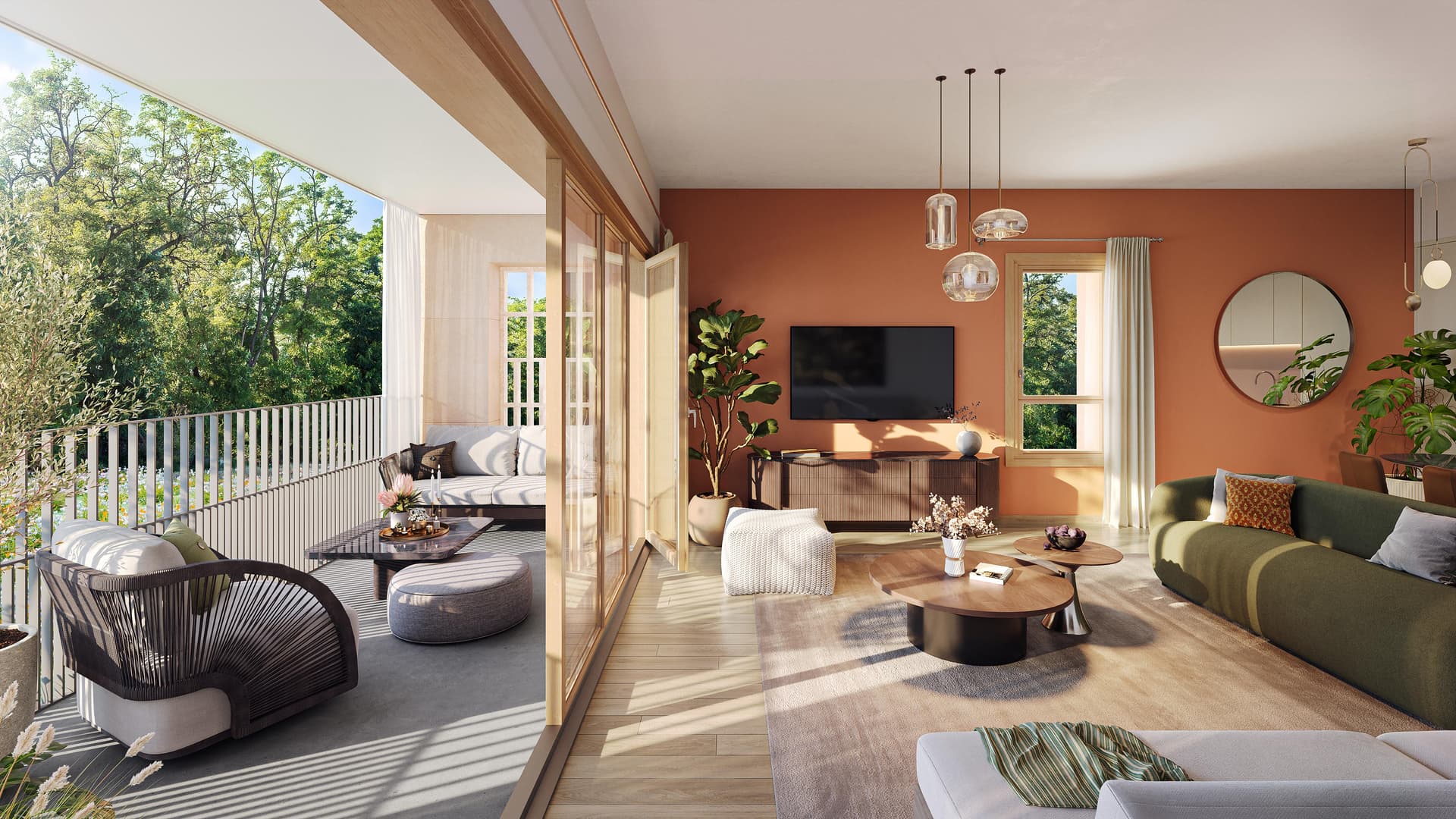 Lyon 9e — Située aux abords des Monts d’Or, cette nouvelle résidence prend place au cœur du quartier paysager ... — Photo 1