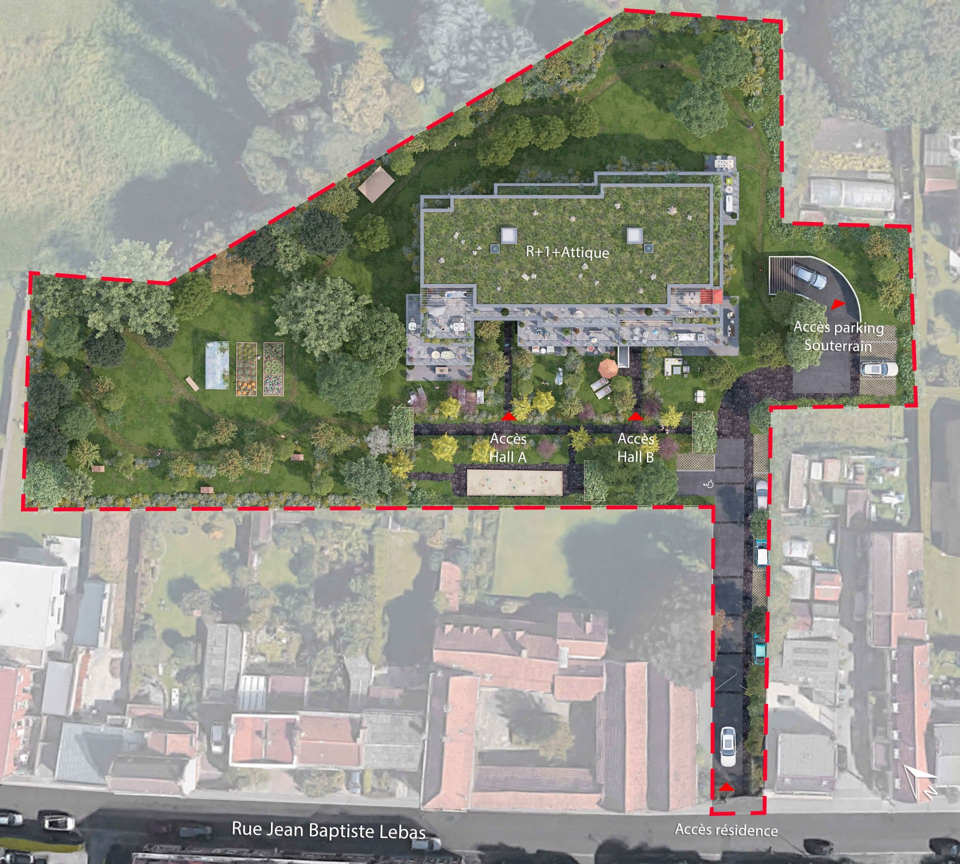 Villeneuve-D&amp;apos;ascq — Située au cœur d’un environnement verdoyant, cette résidence intimiste propose un cadre de vie paisi... — Miniature 4