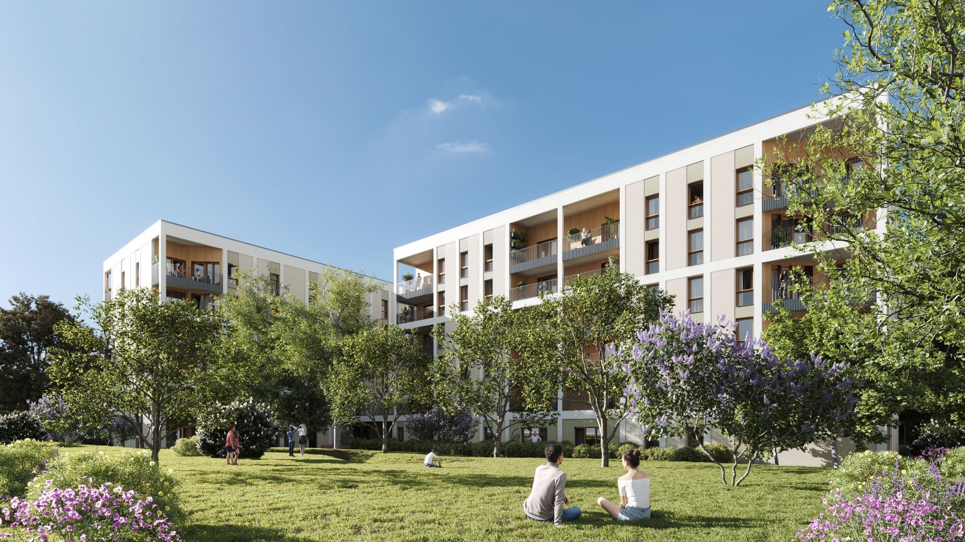 Bron — Située au cœur d’un secteur résidentiel à Lyon – Bron, cette nouvelle résidence propose une sélectio... — Miniature 2