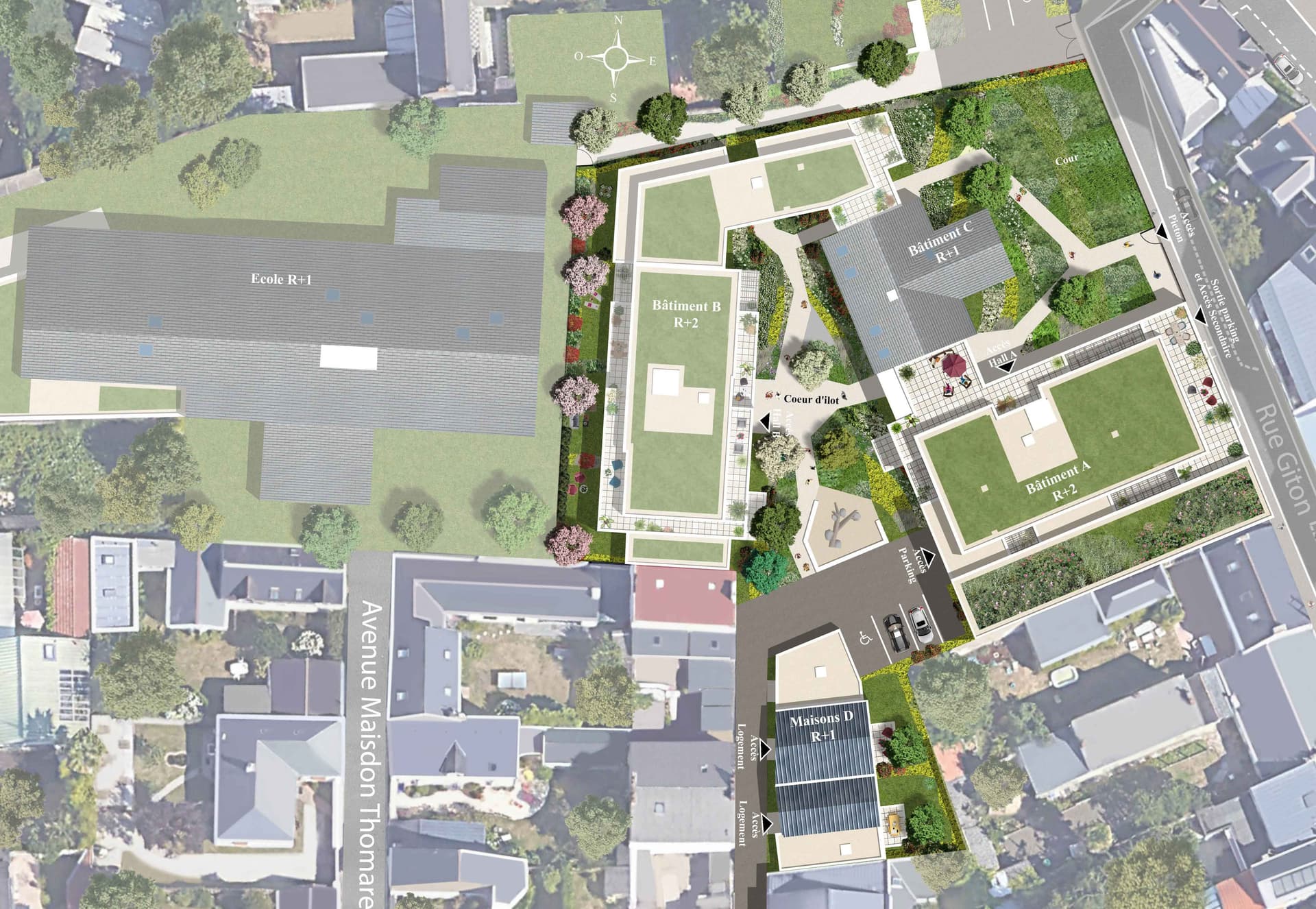 Nantes — Située dans un quartier recherché de Nantes, cette résidence à taille humaine comprend 22 appartemen... — Miniature 3