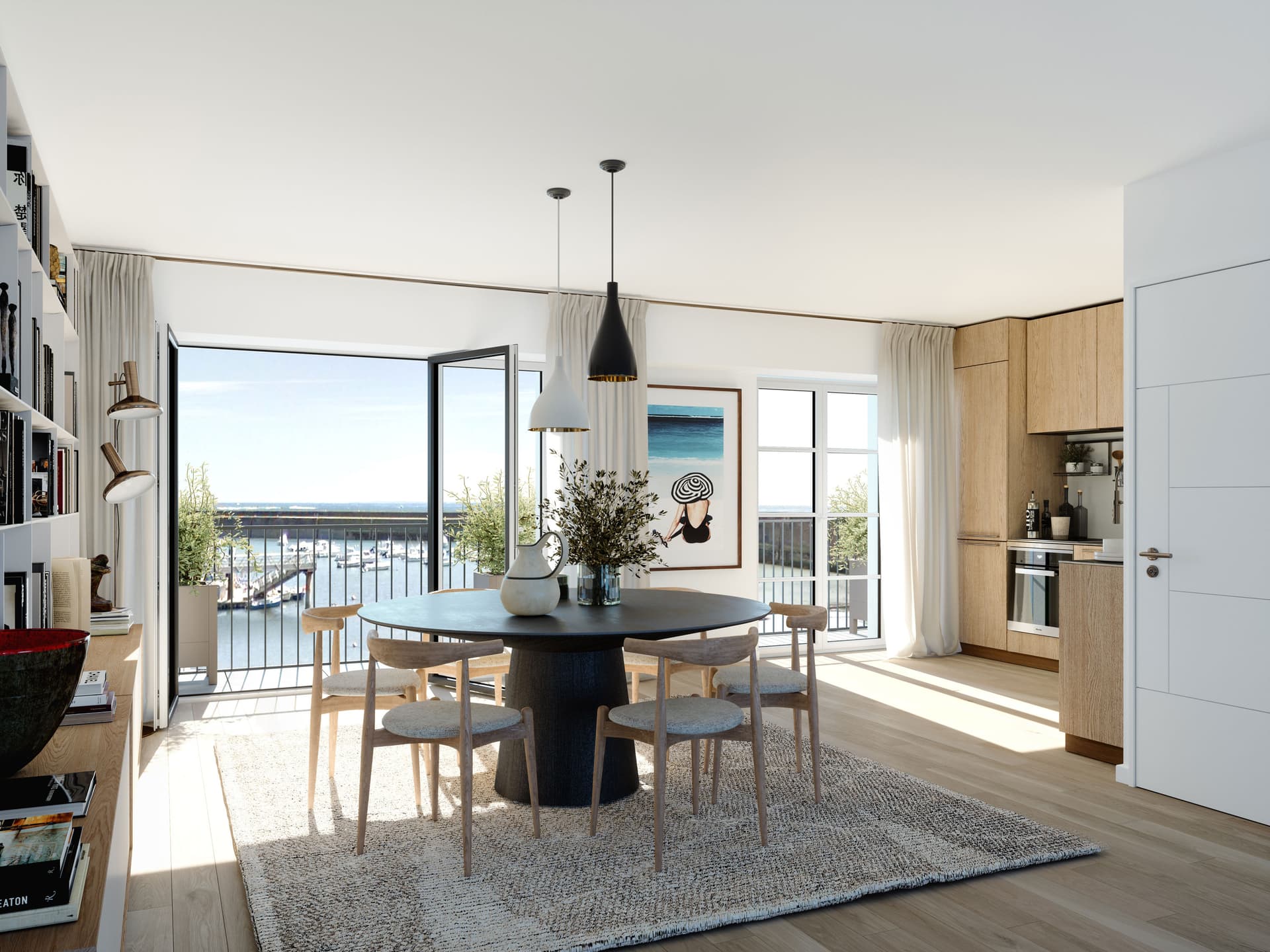 Quiberon — Située face au port de Quiberon, à quelques pas des plages et du centre-ville, cette nouvelle réside... — Miniature 2