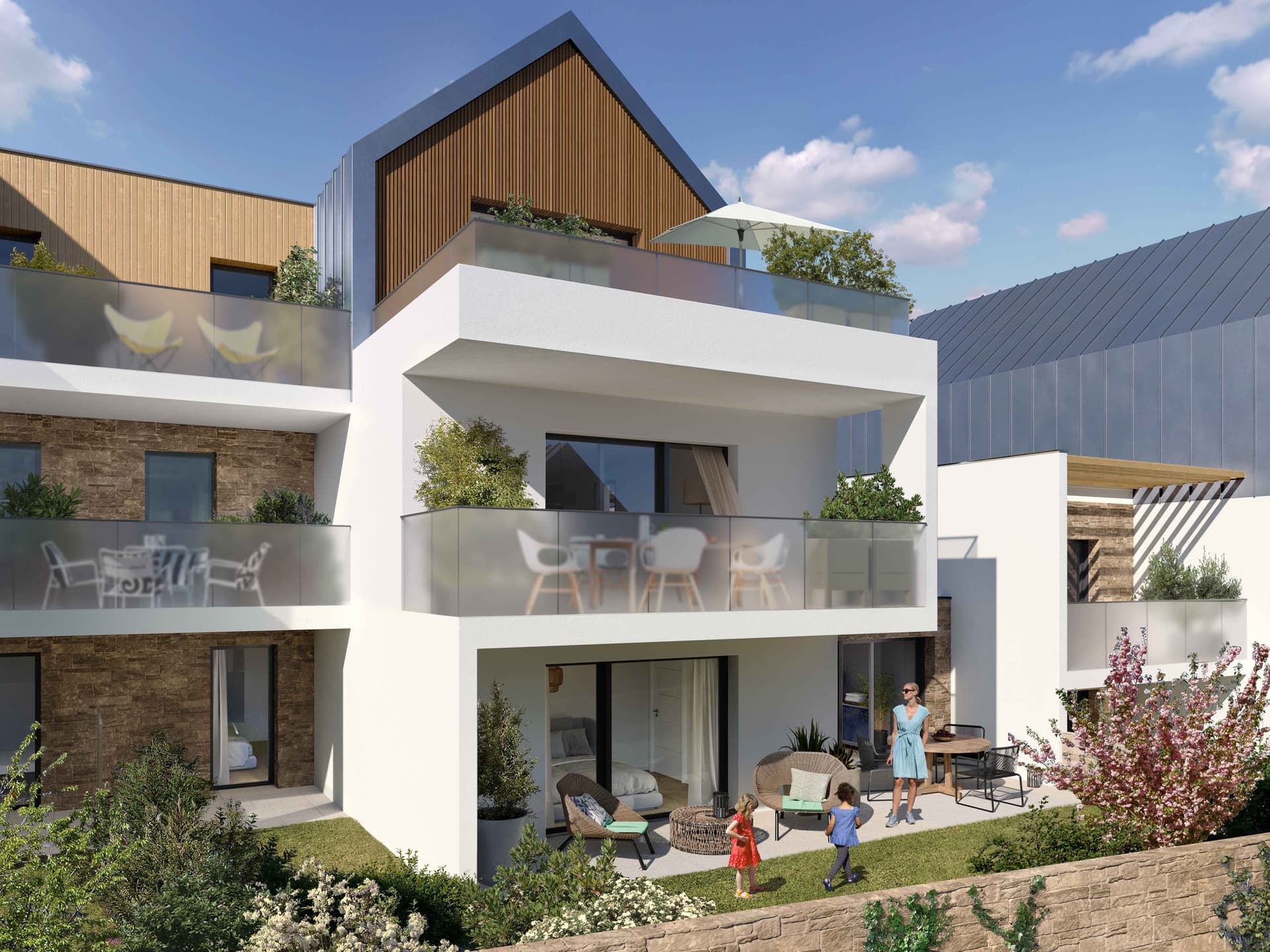 Quiberon — Située face au port de Quiberon, à quelques pas des plages et du centre-ville, cette nouvelle réside... — Miniature 3