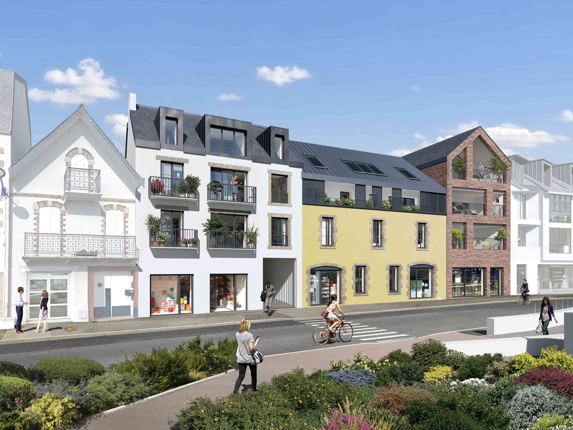 Quiberon — Située face au port de Quiberon, à quelques pas des plages et du centre-ville, cette nouvelle réside... — Miniature 4