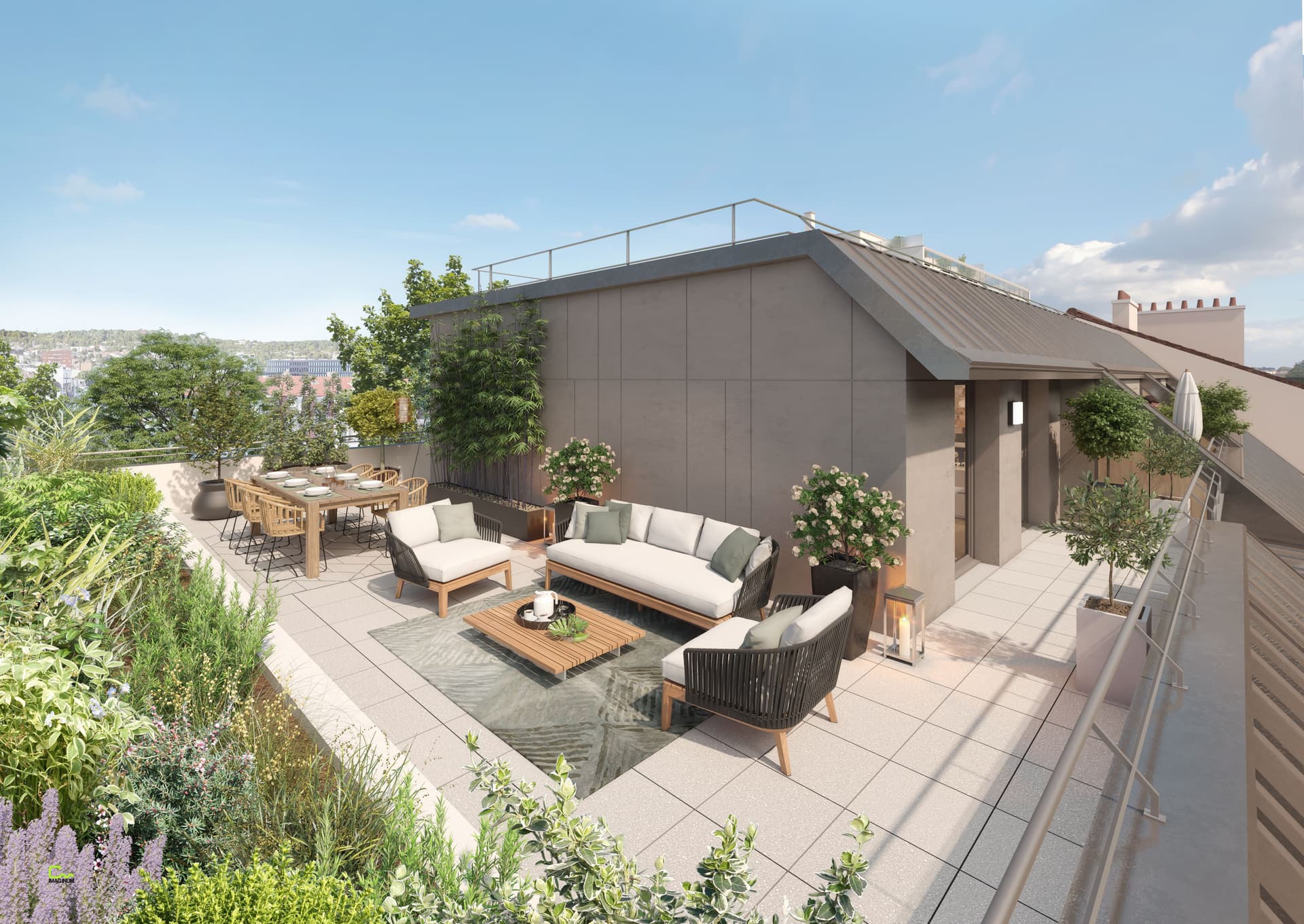 Issy-les-Moulineaux — Située en plein centre-ville d’Issy-les-Moulineaux, cette nouvelle résidence s’intègre harmonieuseme... — Photo 1