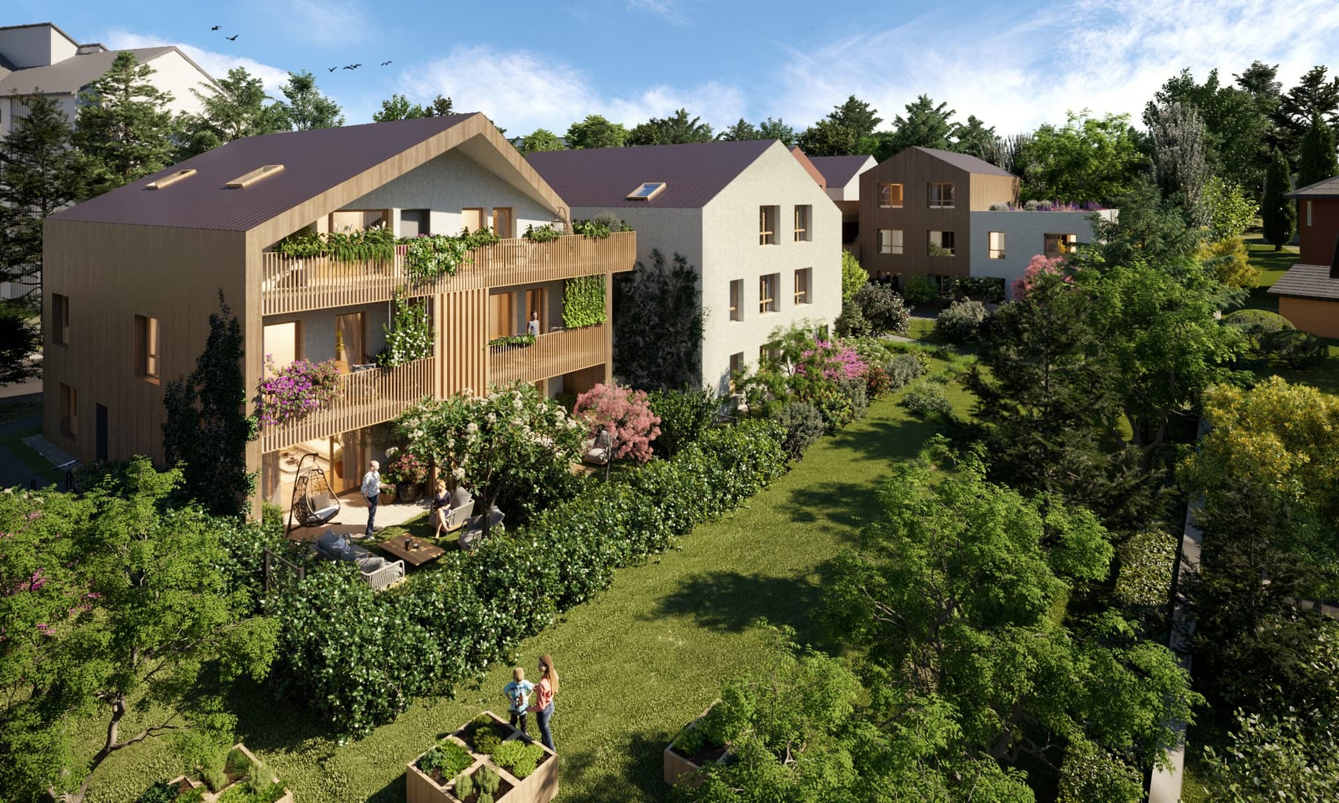 Annecy — Située au cœur d’un cadre verdoyant à Seynod, dans la région du Grand Annecy, cette nouvelle résiden... — Miniature 2