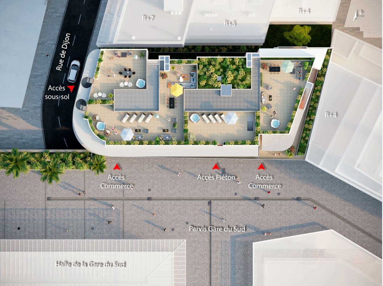 Nice — Au cœur d’un quartier animé, réputé pour son marché en plein air, cette nouvelle résidence bénéficie... — Miniature 3