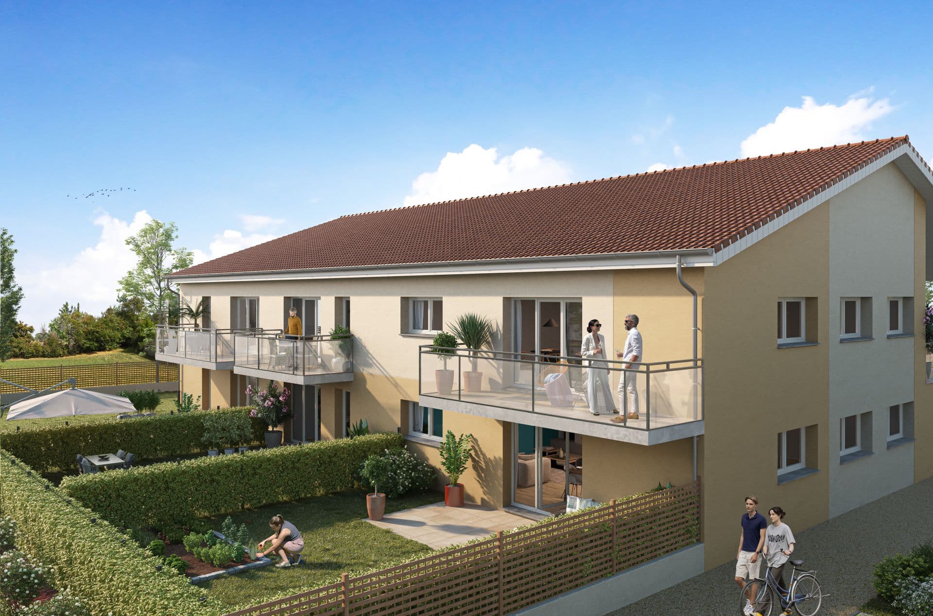 Genas — Située à proximité immédiate de Lyon, cette nouvelle résidence s’intègre harmonieusement dans le pay... — Miniature 4