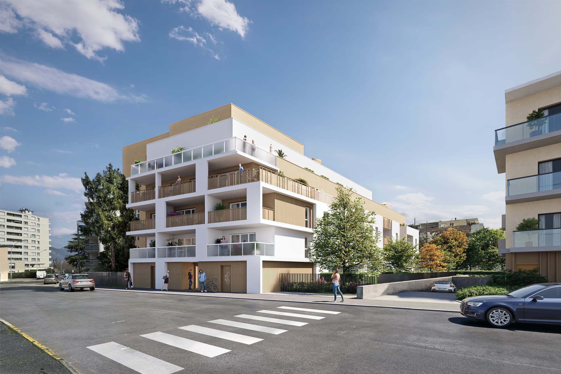 Echirolles — À Échirolles, au sud de Grenoble, une nouvelle résidence s’installe au cœur d’un environnement dynam... — Photo 1