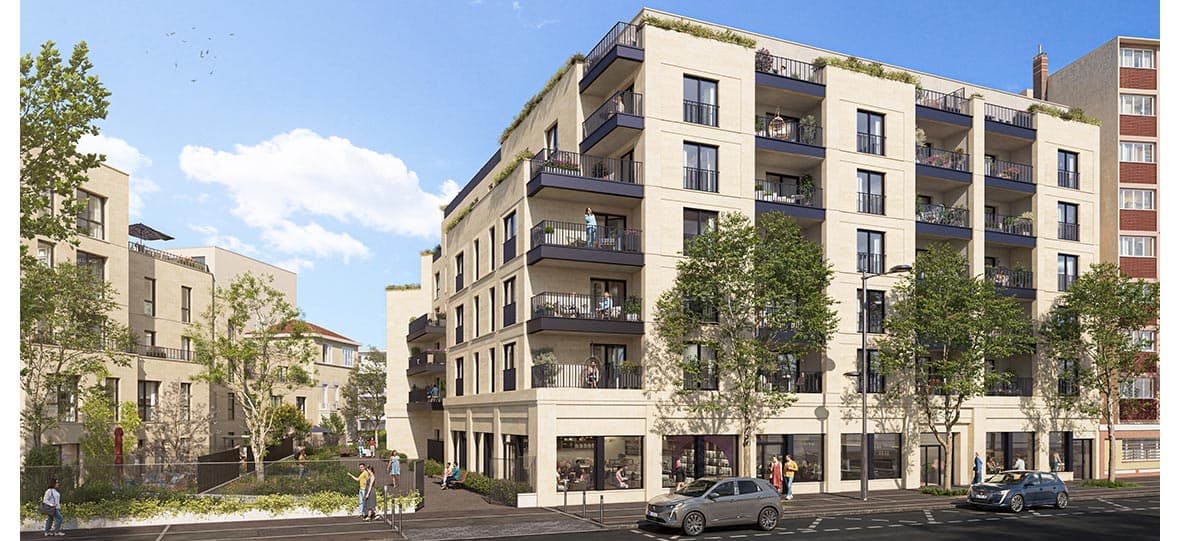 Aubervilliers — Située dans un environnement résidentiel, cette nouvelle résidence propose des appartements allant d... — Photo 1