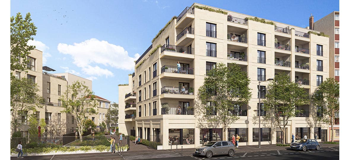 Aubervilliers — Située dans un environnement résidentiel, cette nouvelle résidence propose des appartements allant d... — Miniature 2