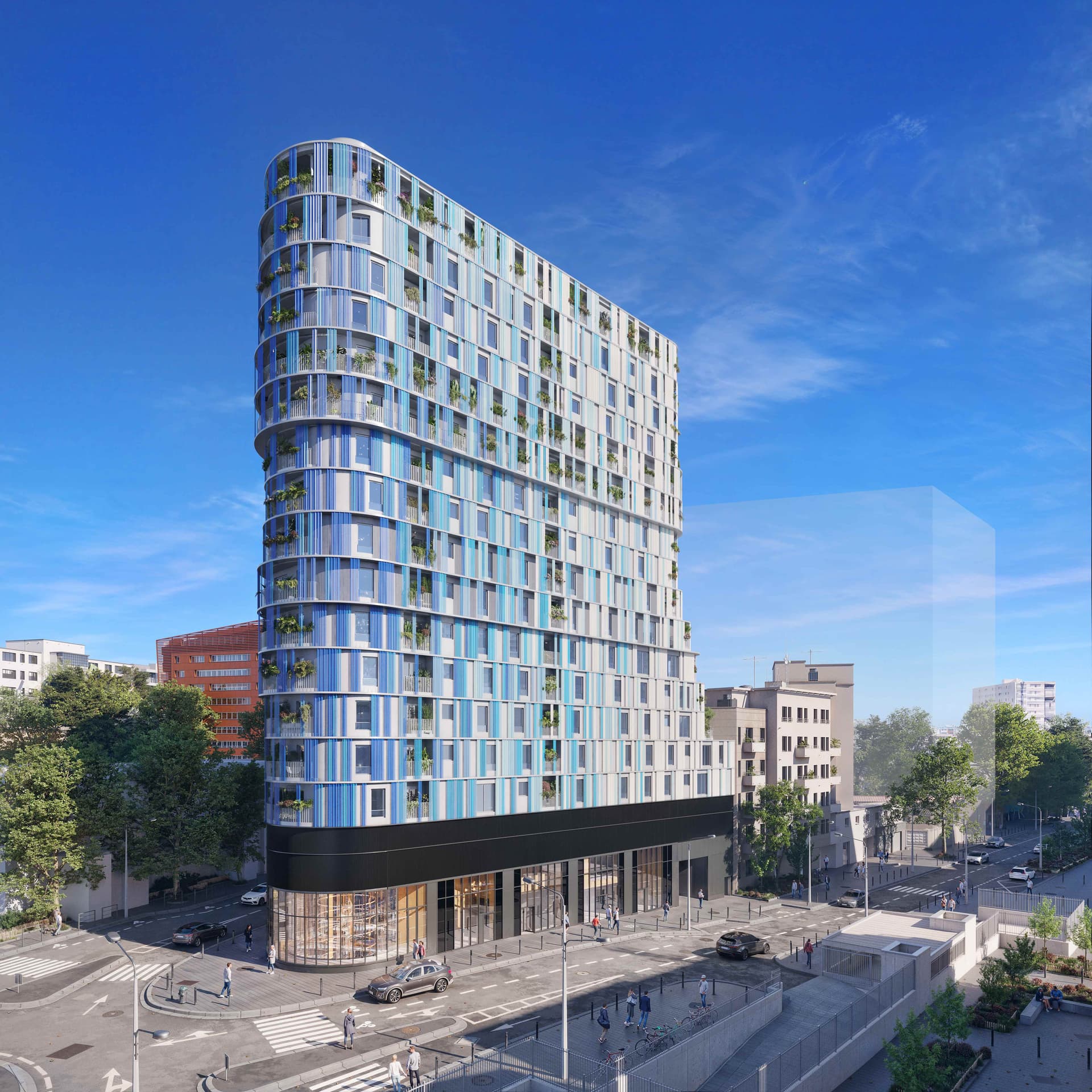 Issy-les-Moulineaux — Située à Issy-les-Moulineaux, une nouvelle résidence propose 40 appartements, du studio au cinq pièc... — Miniature 3
