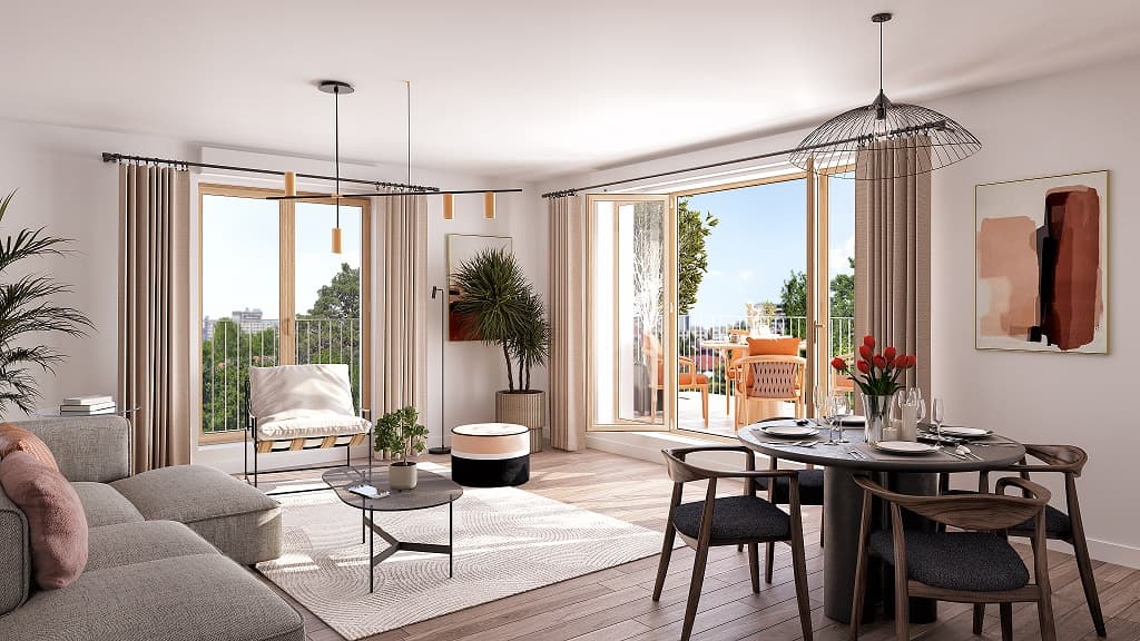 Cachan — Située au cœur d’un environnement universitaire emblématique, cette résidence se distingue par une a... — Miniature 5