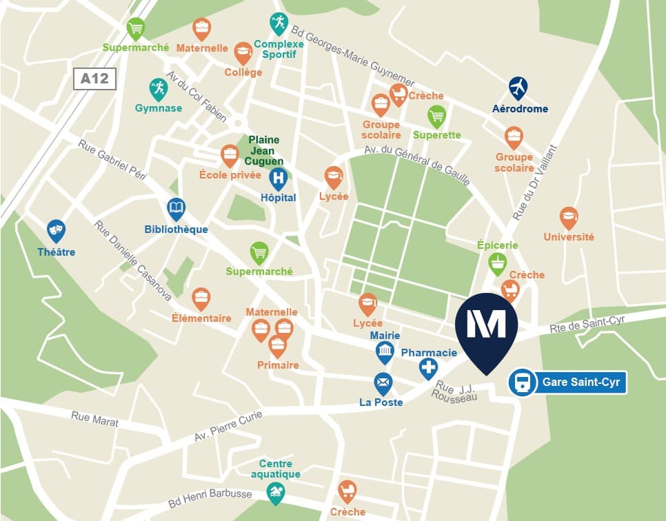 Saint-Cyr-L'ecole — Située à Saint-Cyr-l’École, à proximité immédiate de la gare et en bordure du parc de Versailles, ce... — Miniature 9