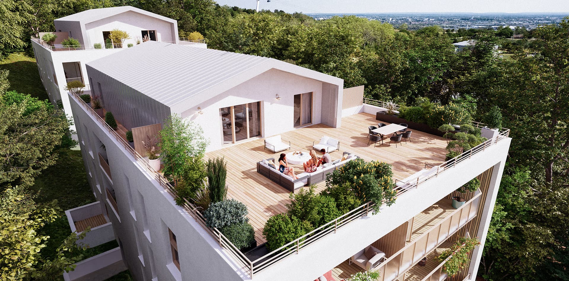 Toulouse — Située sur les hauteurs de Toulouse, cette nouvelle réalisation propose un cadre de vie privilégié a... — Photo 1