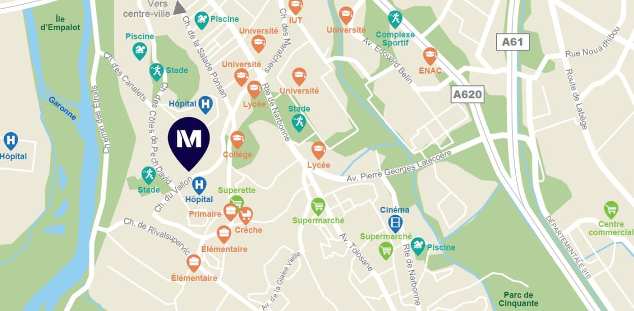 Toulouse — Située sur les hauteurs de Toulouse, cette nouvelle réalisation propose un cadre de vie privilégié a... — Miniature 6